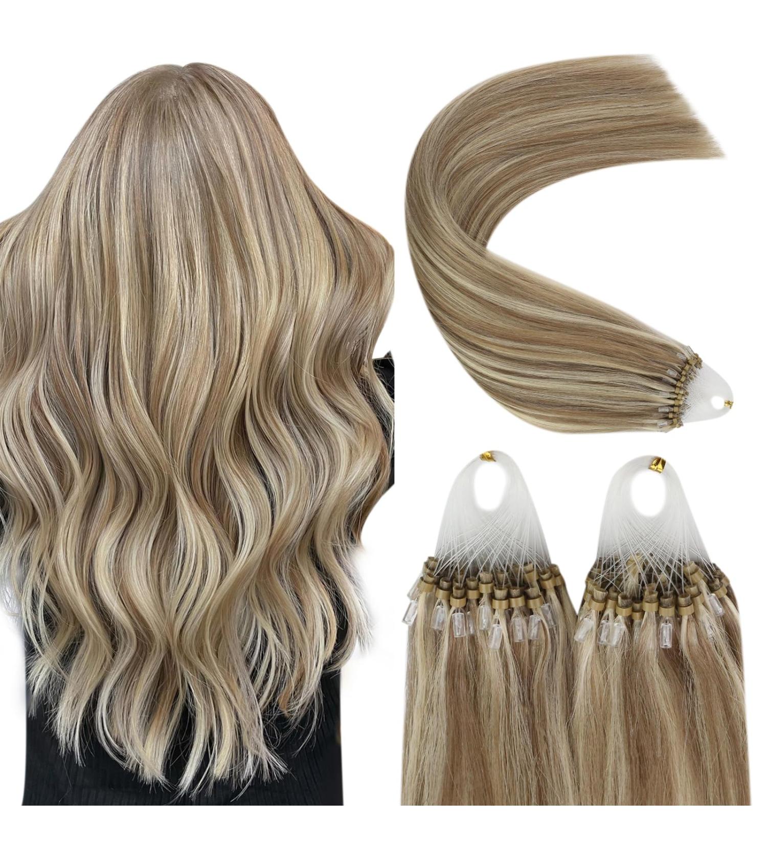 Youngsee Microring Hair Extensions | Real Brown & Blonde 55cm | Micro Loop 50g | Premium Quality & International Shipping - Buy Online on GoSupps.com