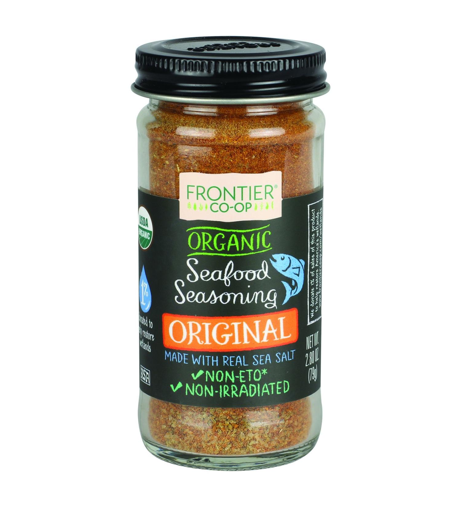 Frontier Organic Seafood Seasoning Original 2.8 oz - Gourmet Flavor Enhancer - Buy Online on GoSupps.com
