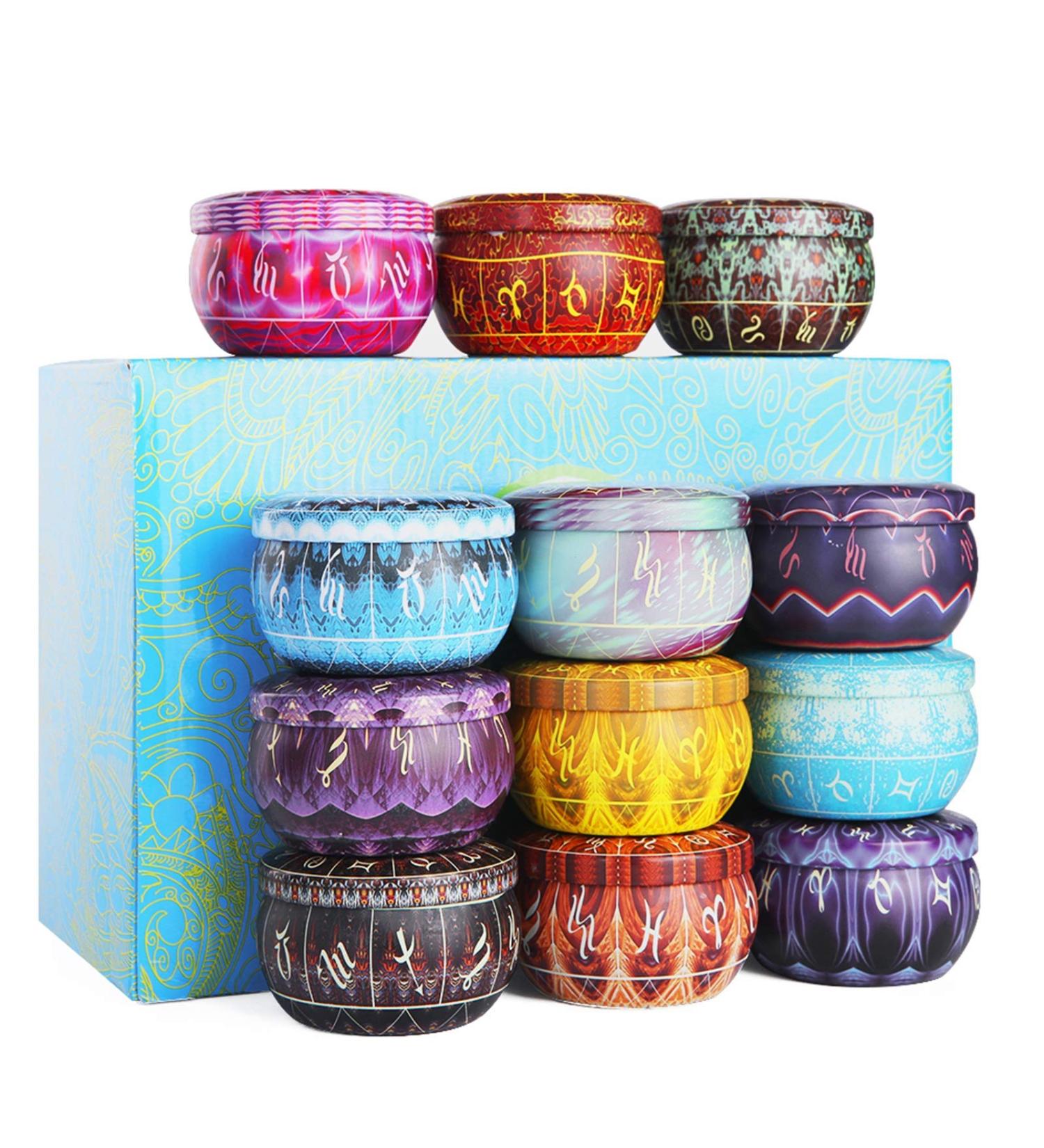 Soulpala 12 Fragrance Candle Gift Set | 100% Natural Soy Wax | Aromatherapy & Relaxation | Perfect for Christmas Birthdays & Mother's Day - Buy Online on GoSupps.com