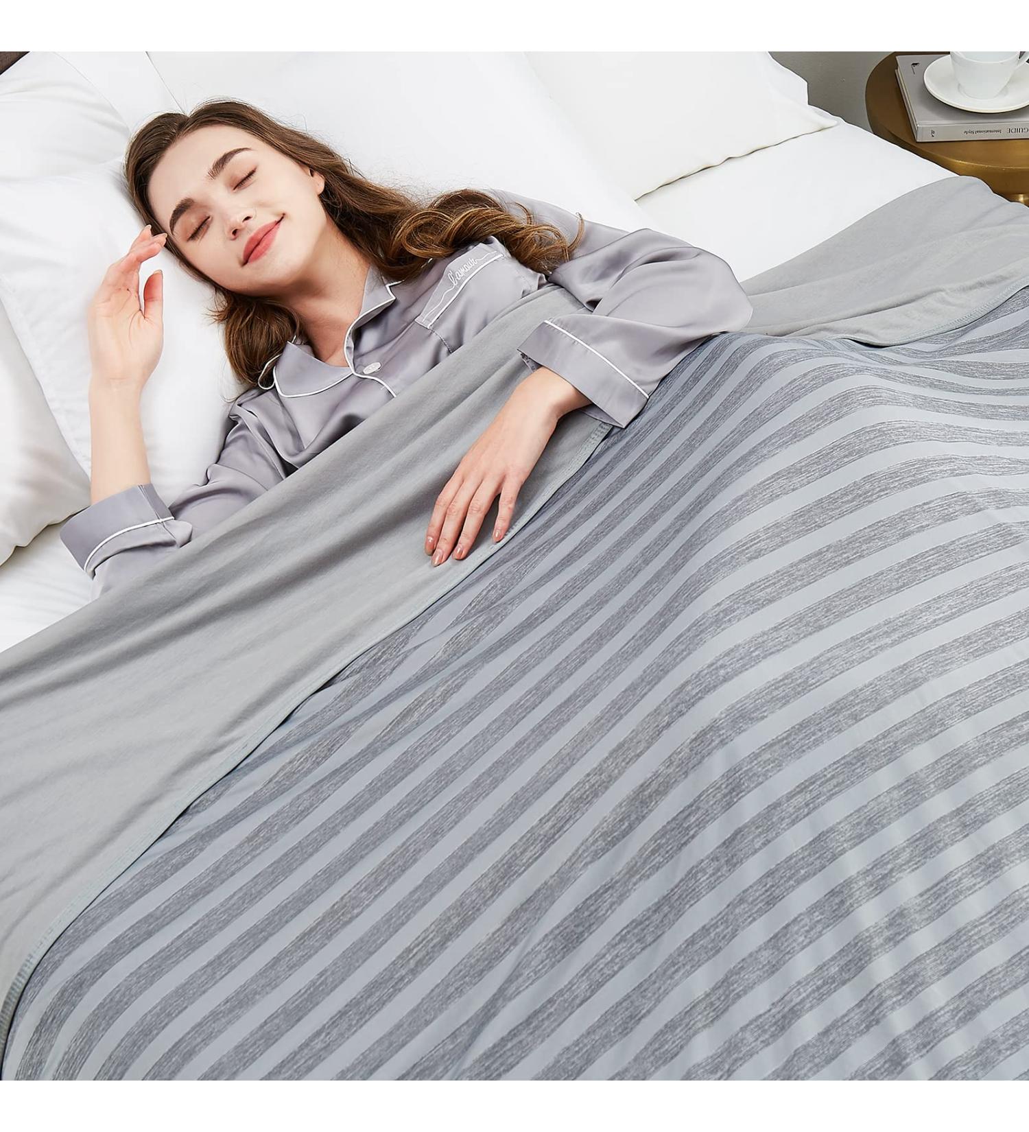 Guohaoi Cooling Blanket for Hot Sleepers | Arc-Chill Q-Max 0.5 Cool Fiber | Lightweight Summer Blanket | Twin/Full Size 60''x90'' | Oeko-Tex Certified | Ultra Cold Breathable | Grey - Buy Online on GoSupps.com