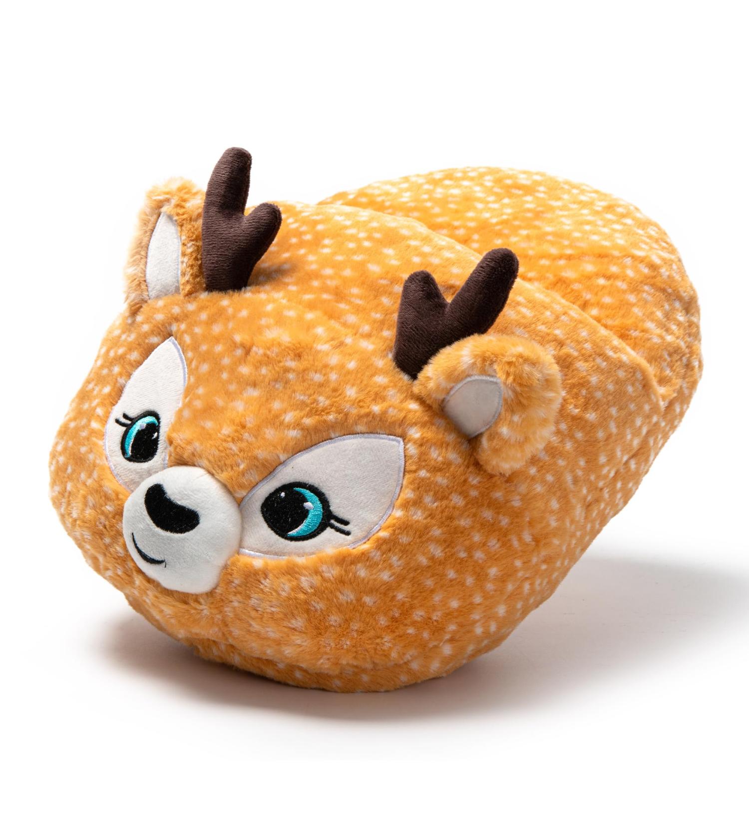 JOMIX Winter Foot Warmer for Women & Children - Funny Electric-Free Reindeer Heat Pad | Ultra Warm Stuffed Animal | EU Sizes 36-41 - Buy Online on GoSupps.com