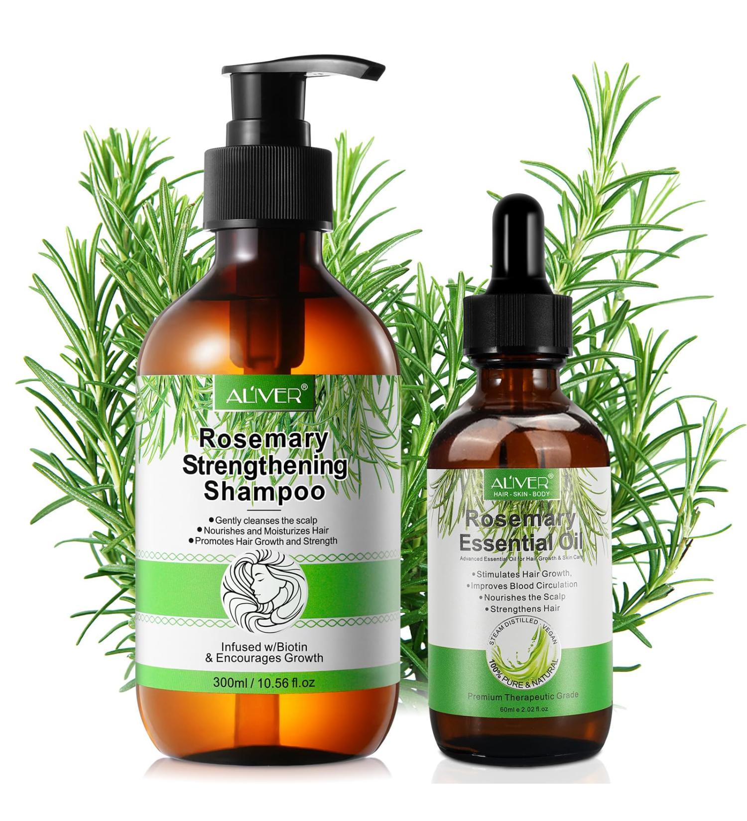  Bibonse Rosemary shampoo with rosemary oil for hair growth vegan rosemary oil against hair loss stimulates hair growth anti-hair loss shampoo - Buy Online on GoSupps.com