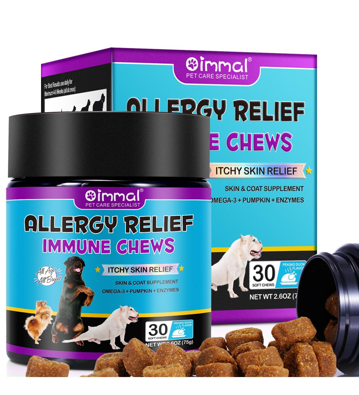 Causnacks for Dogs | Relieve Itching Boost Immunity & Combat Allergies | 30-Pack Blue - Buy Online on GoSupps.com