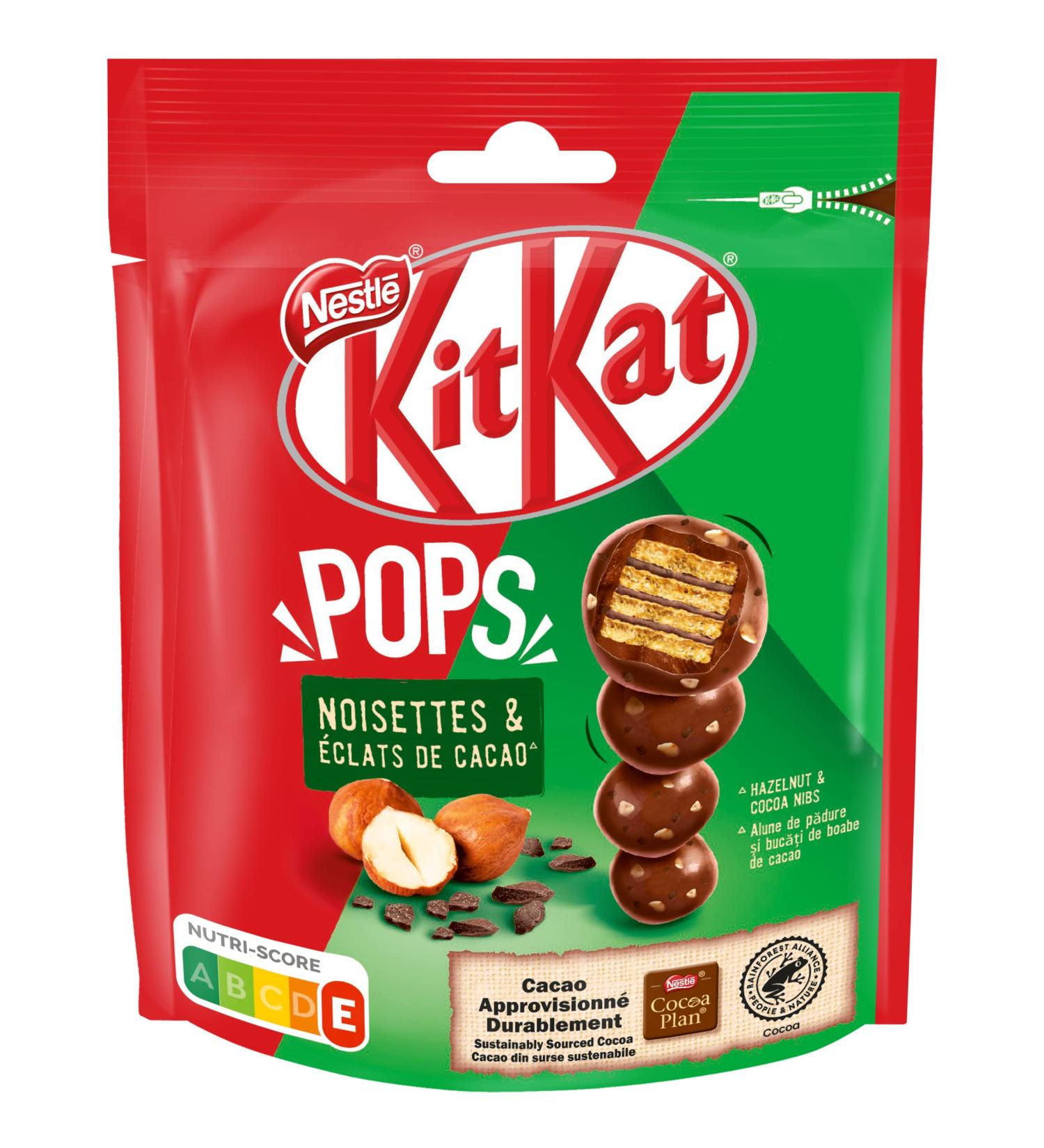 Nestlé KitKat Pops - Hazelnuts, Cocoa Nibs - 200g