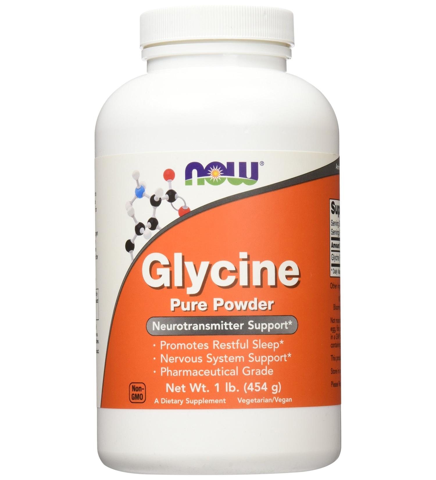 NOW Foods Glycine Pure Powder - 454g