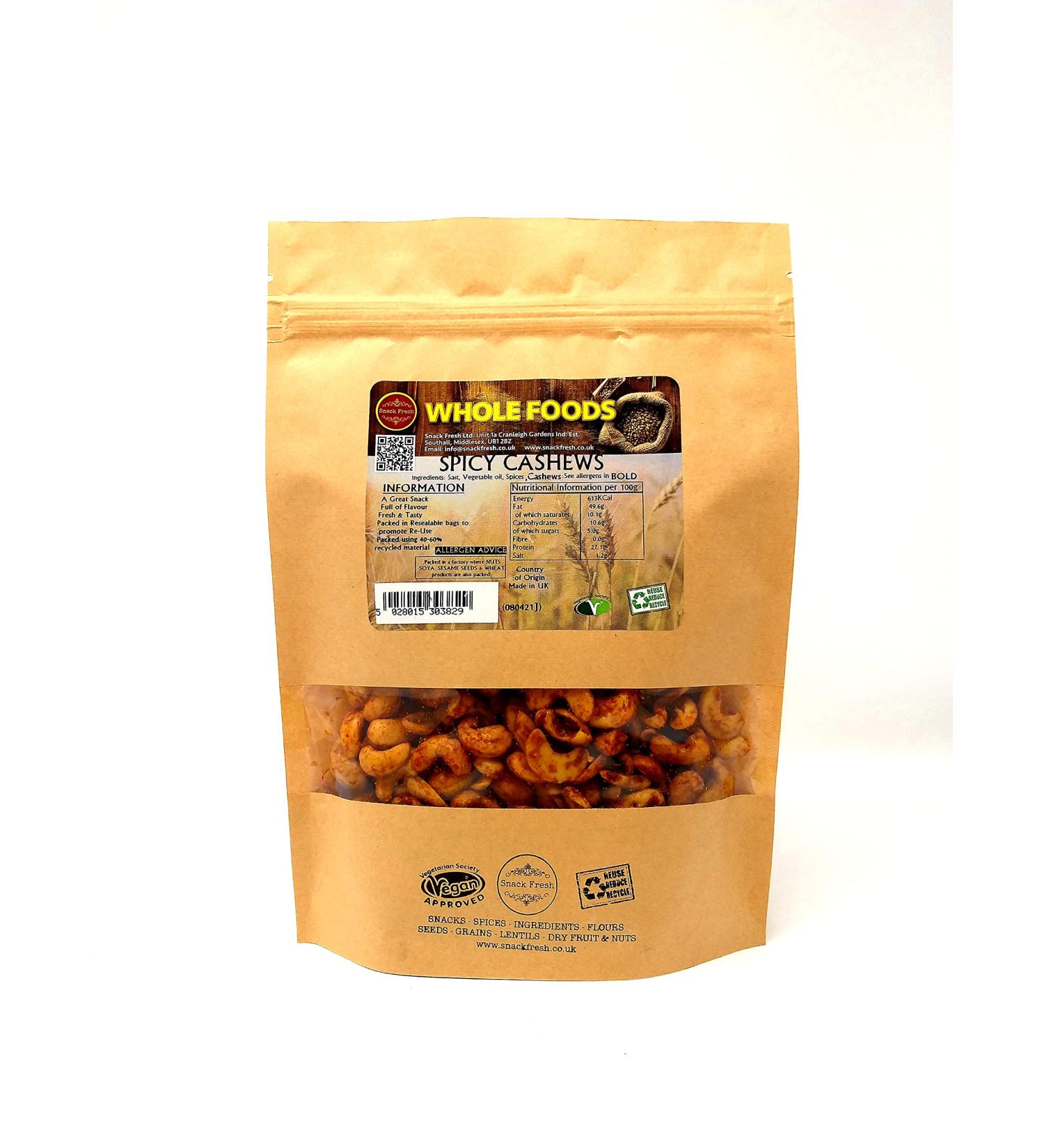 Snackfresh Spicy Masala Cashews 1kg
