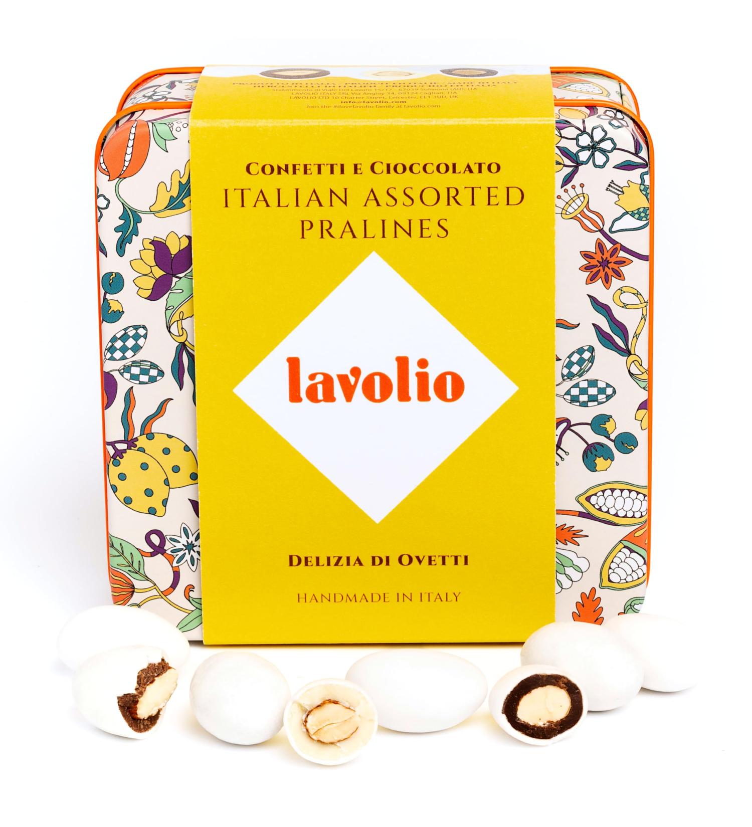 Lavolio Nutty Mini Eggs Candy Gift Box (175g) Selection of coated nuts and chocolate candies perfect gift for him and her - Buy Online on GoSupps.com