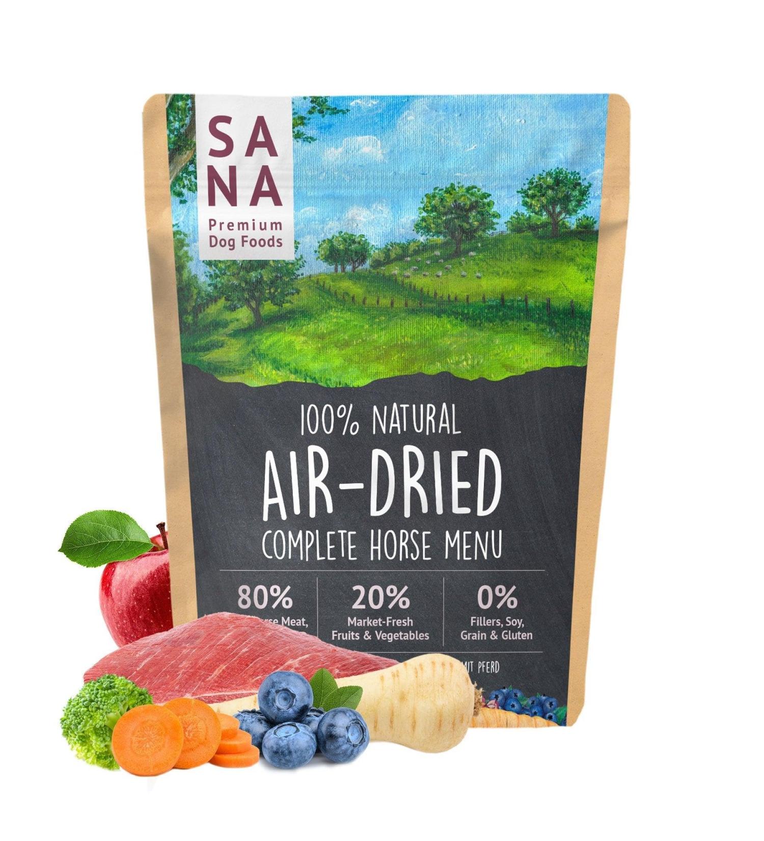 SANA Premium Dog Foods I Barf sec I Menu de bœuf I 1-5 kg (2,5 kg, cheval)