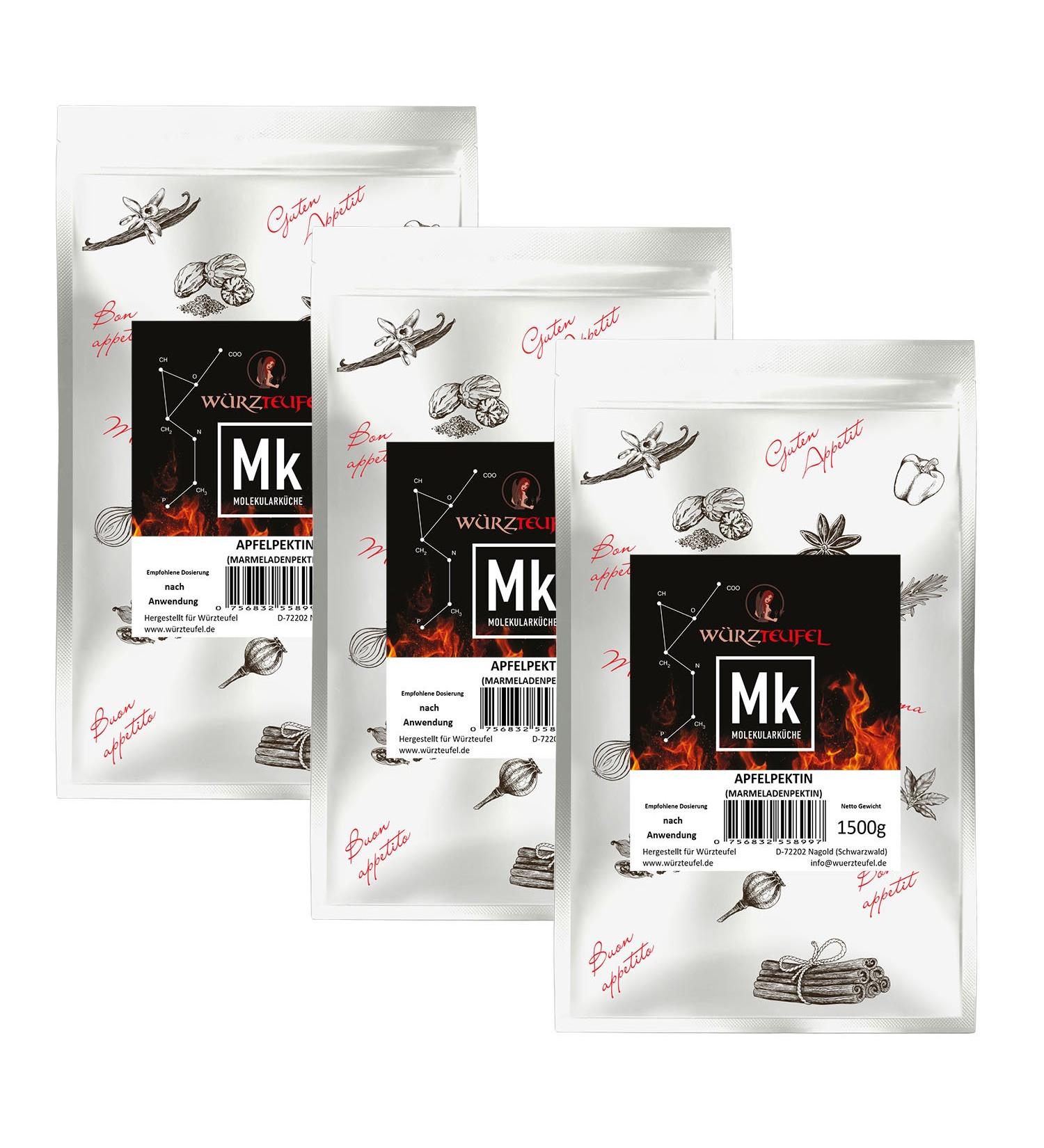 Pectine fruits naturels - confitures pectine - pectine - G lifiant v g tal E440i (non amidifi e) - 3 sachets XL de 1500 g (4 5 kg) - Buy Online on GoSupps.com