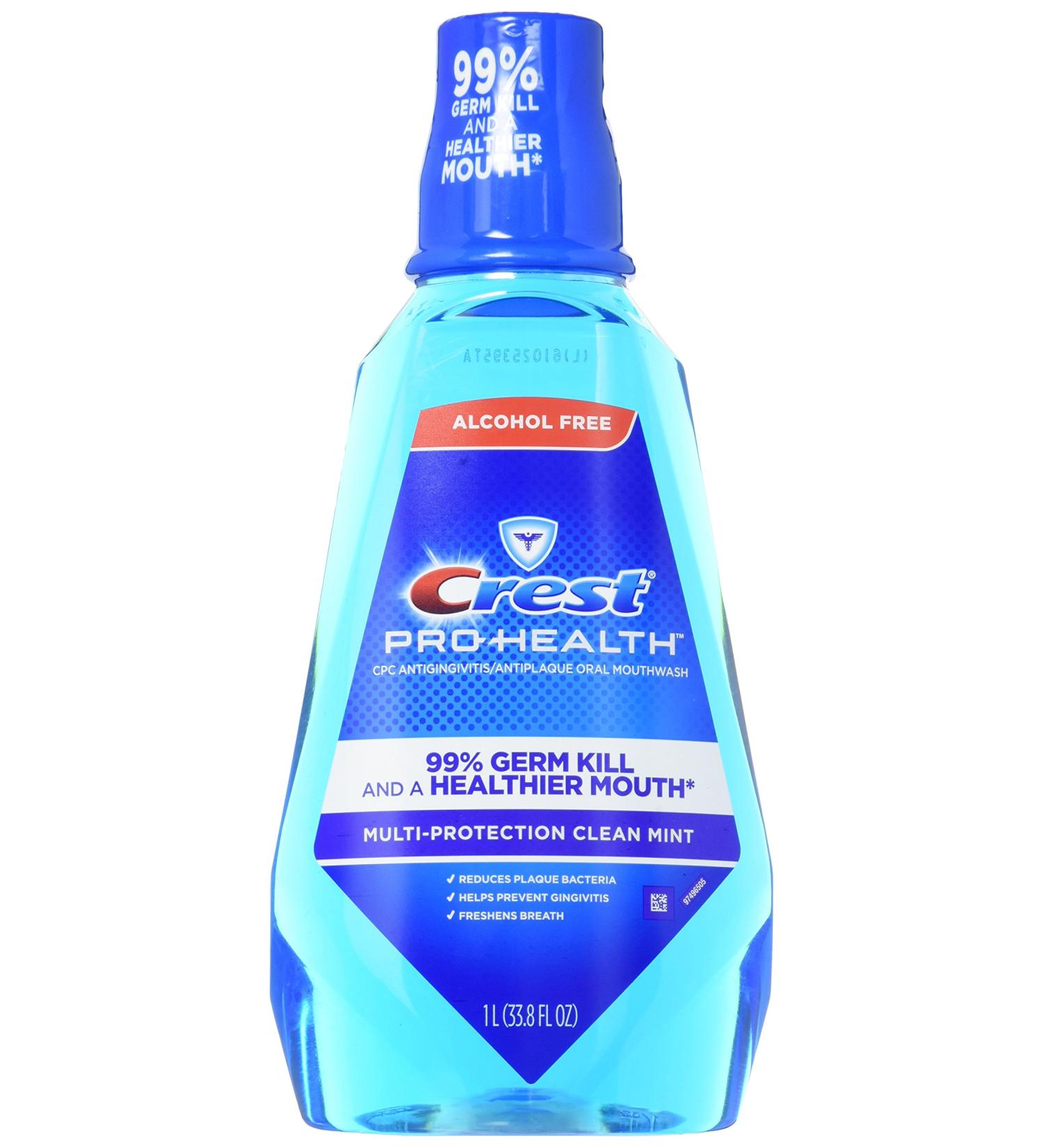 Crest Pro Health Mouthwash 33.8 oz - Buy Internationally | Best Oral Care Rinse - Buy Online on GoSupps.com