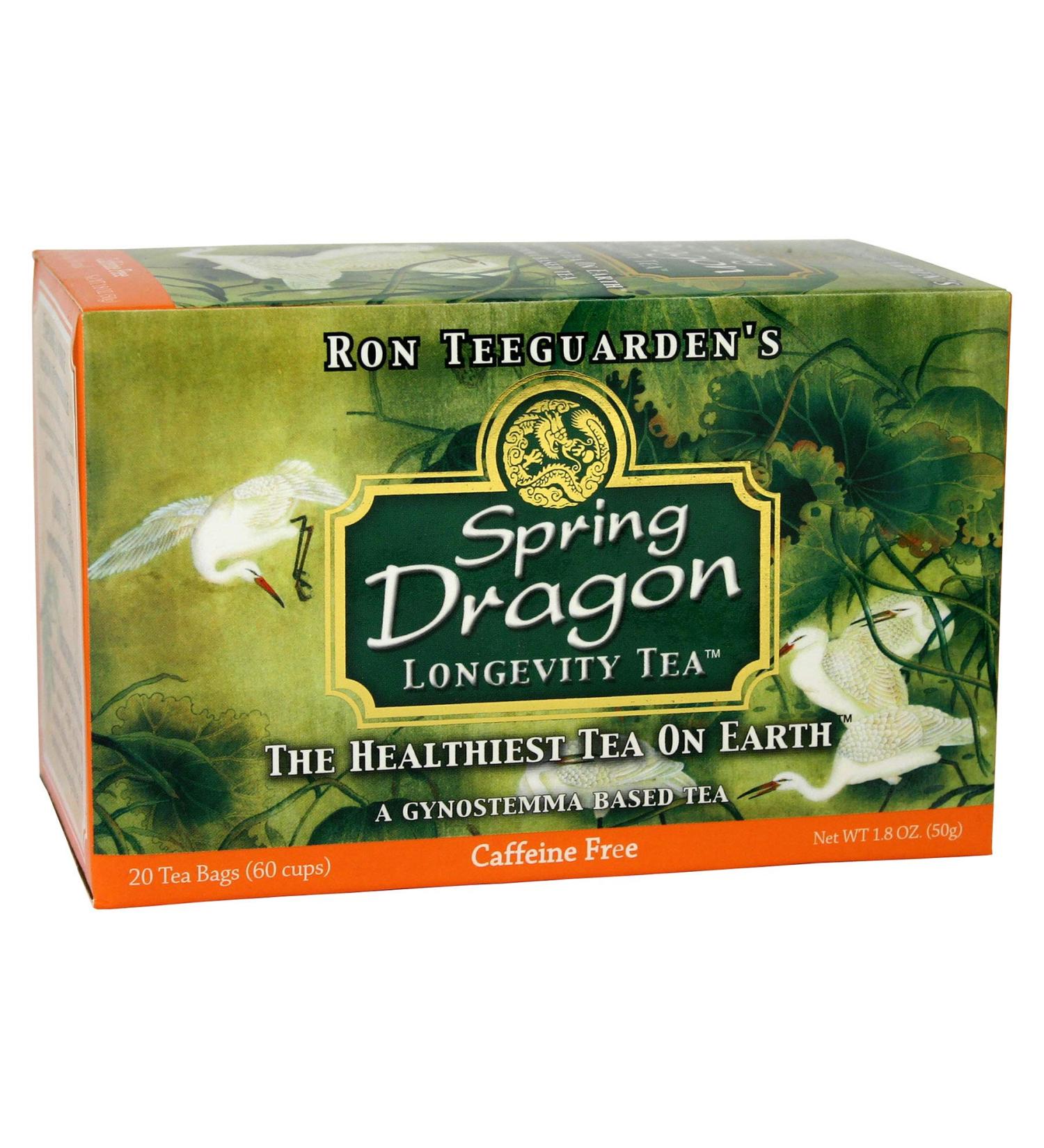 Dragon Herbs Spring Dragon Longevity Tea - Caffeine Free, 20 Tea Bags (1.8 oz) - Buy Online on GoSupps.com