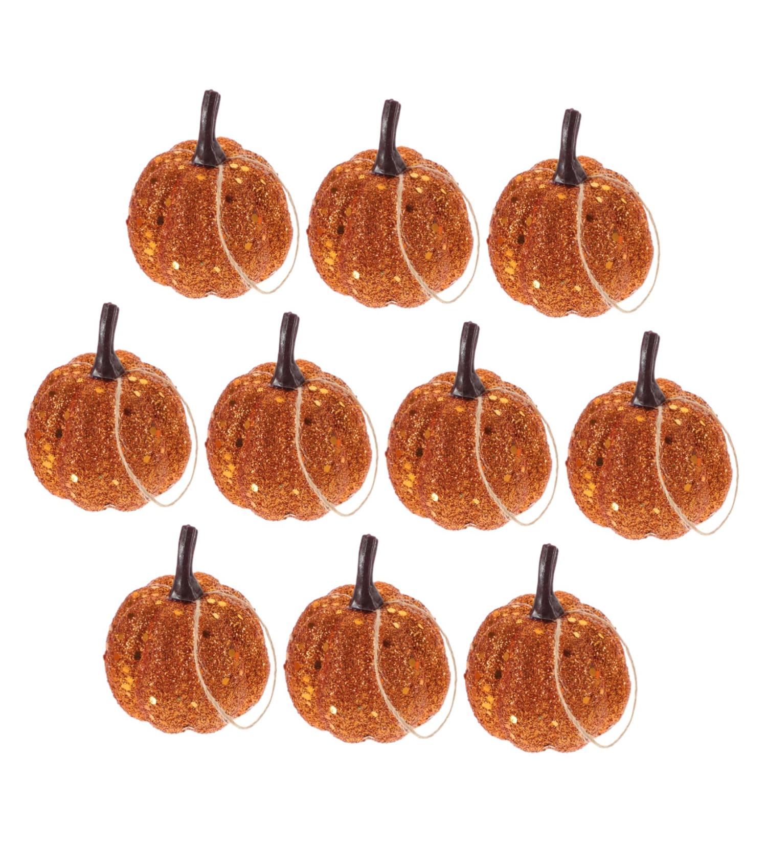 WOFASHPURET 10pcs Foam Pumpkin Fall Pumpkin Decor Thanksgiving House Decoration Lifelike Pumpkin Pumkin Decorating Glitter Pumpkins Faux Pumpkin Craft Mini Ornament Little Pumpkin Fake Pumpkin Orange 5.5CM - Buy Online on GoSupps.com