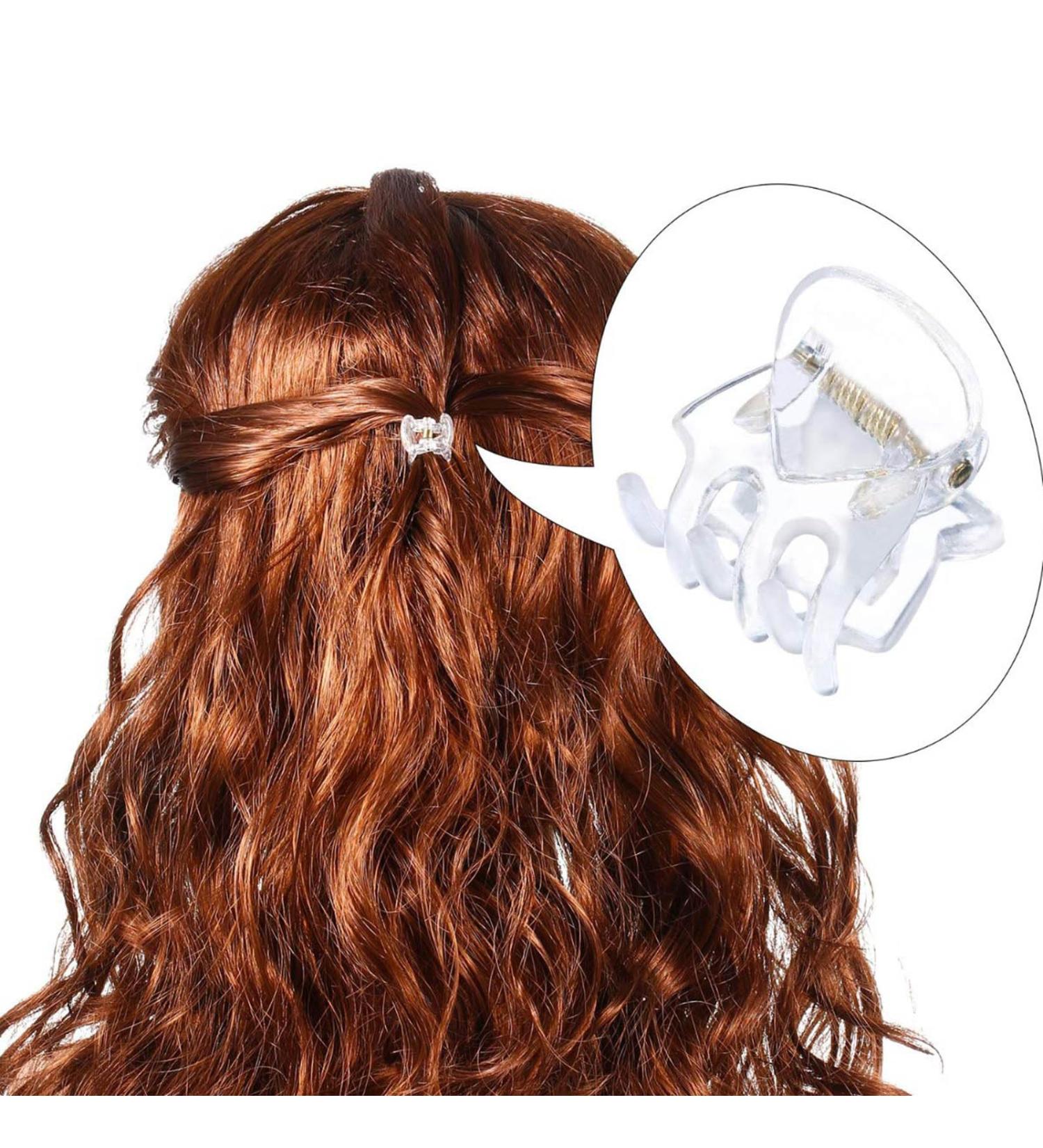 10 Pack Acrylic Hair Pins DIY Hair Accessories Hair Clamp Hair Barrette Clear Hair Grips Acrylic Material For Children DIY Hair Accessories - Buy Online on GoSupps.com
