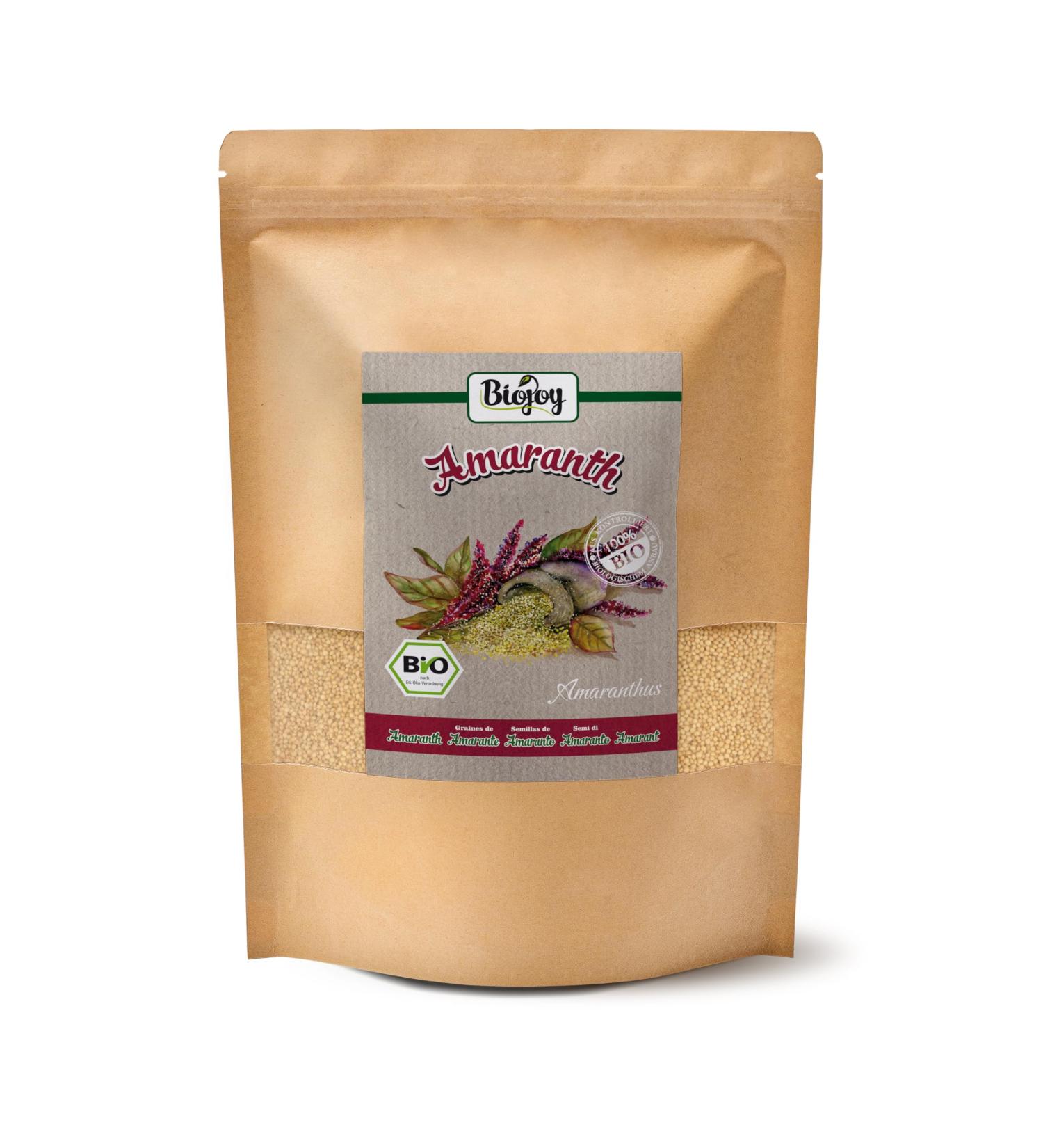 Biojoy Organic Amaranth (1.5 kg) natural quality without additives - Buy Online on GoSupps.com