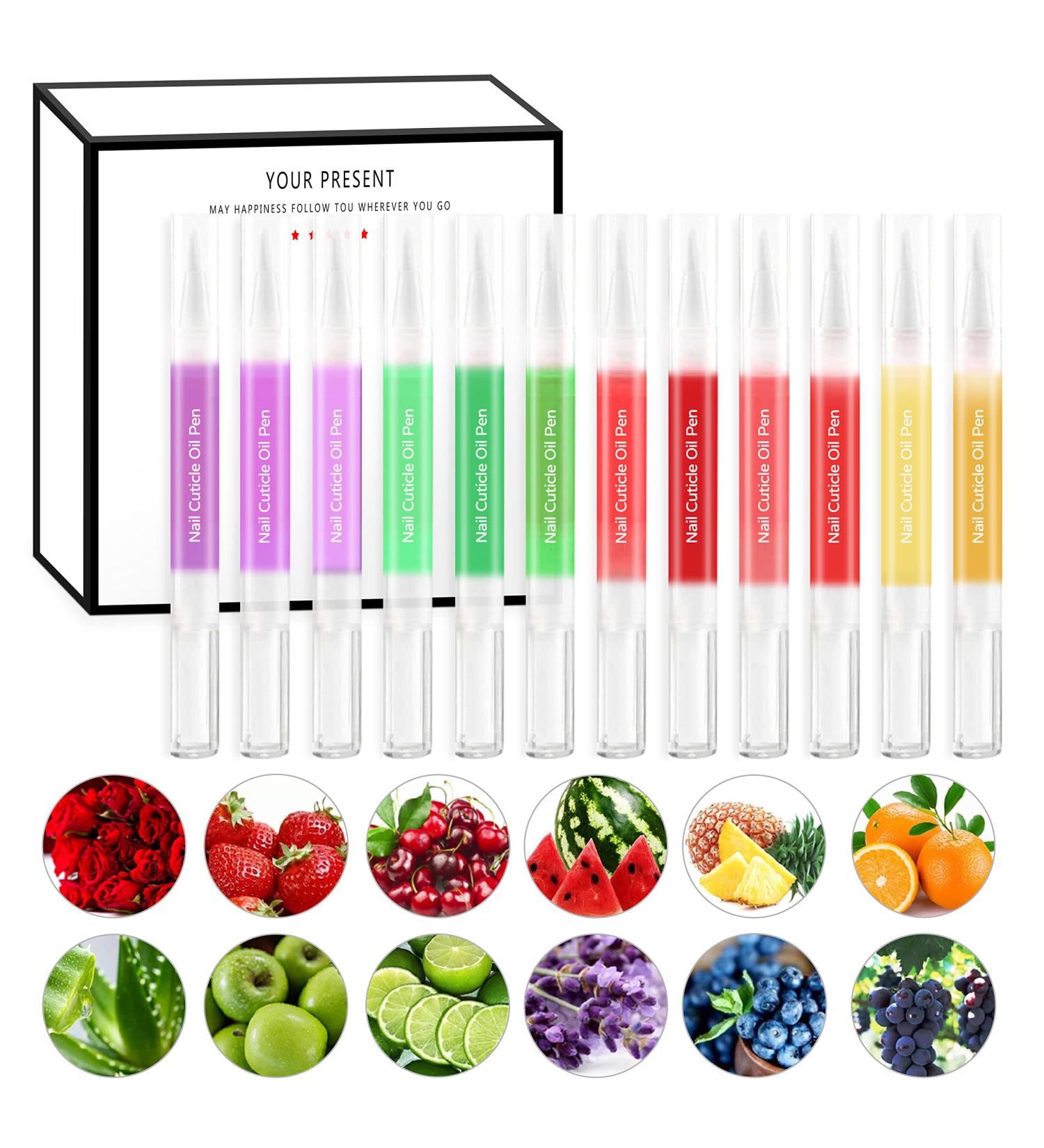 12pcs Nail Cuticle Oil Pen - Vitamin-Infused Gel Nourishment for Moisturized and Repaired Gel Nails - Buy Online on GoSupps.com