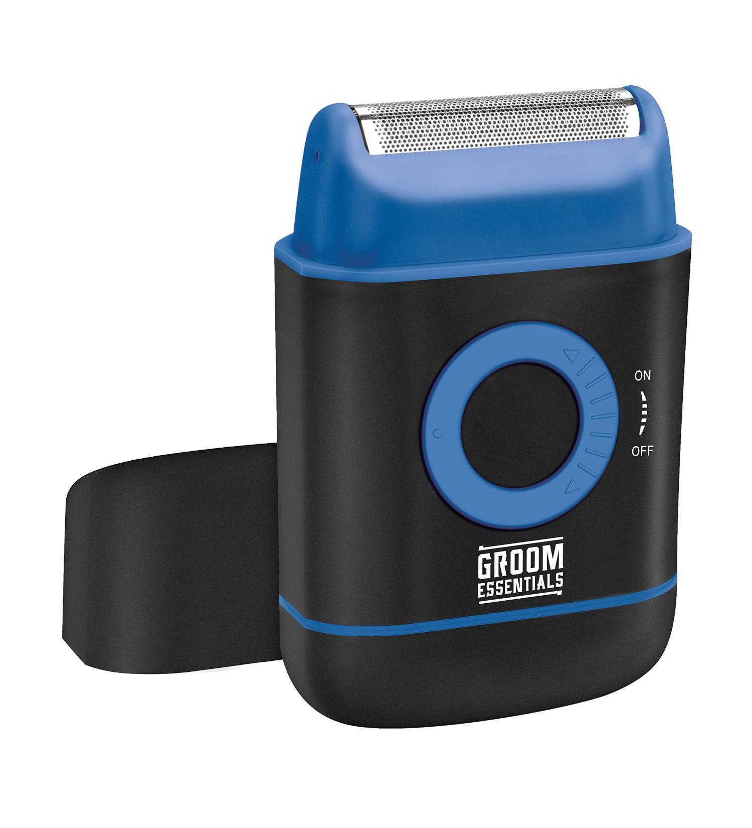 Shop Groom Essentials Travel Foil Shaver for Men | Precision Beard Trimmer & Electric Razor | International Shipping Available - Buy Online on GoSupps.com