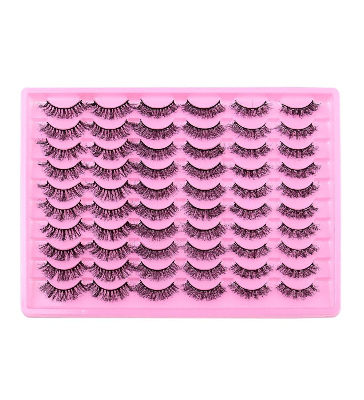 False Eyelashes 30 Pairs Of False Eyelashes Multi-layer Thick Eyelashes Daily False Eyelashes Reusable for Different Eye Makeup (Color : A Taille unique : 004) - Buy Online on GoSupps.com