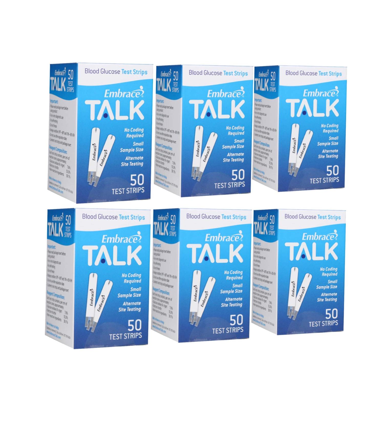 Embrace Talk Test Strips Bundle 300 Ct