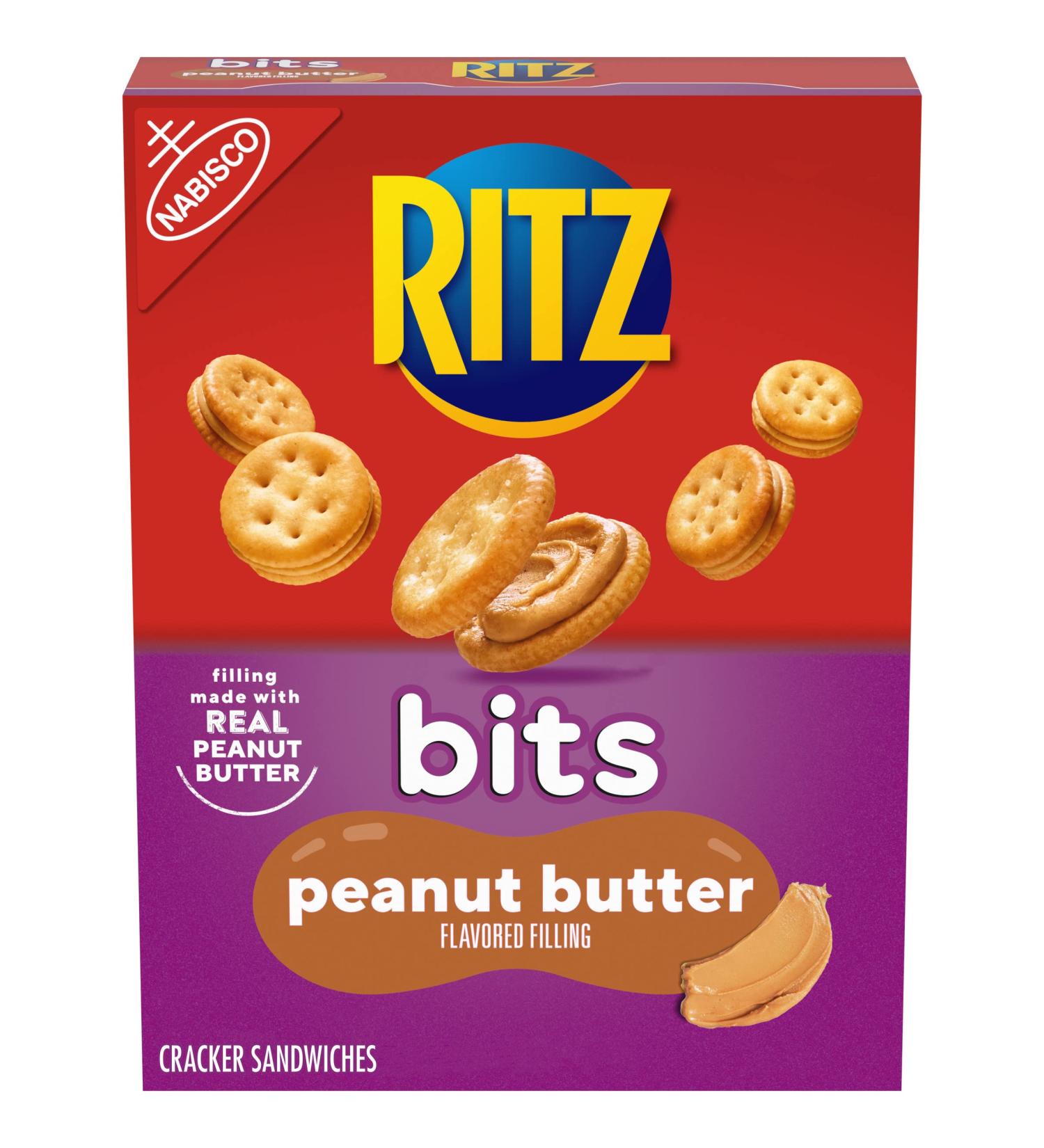RITZ Bits Peanut Butter Sandwich Crackers 8.8 oz - Delicious Snack for Anytime! - Buy Online on GoSupps.com