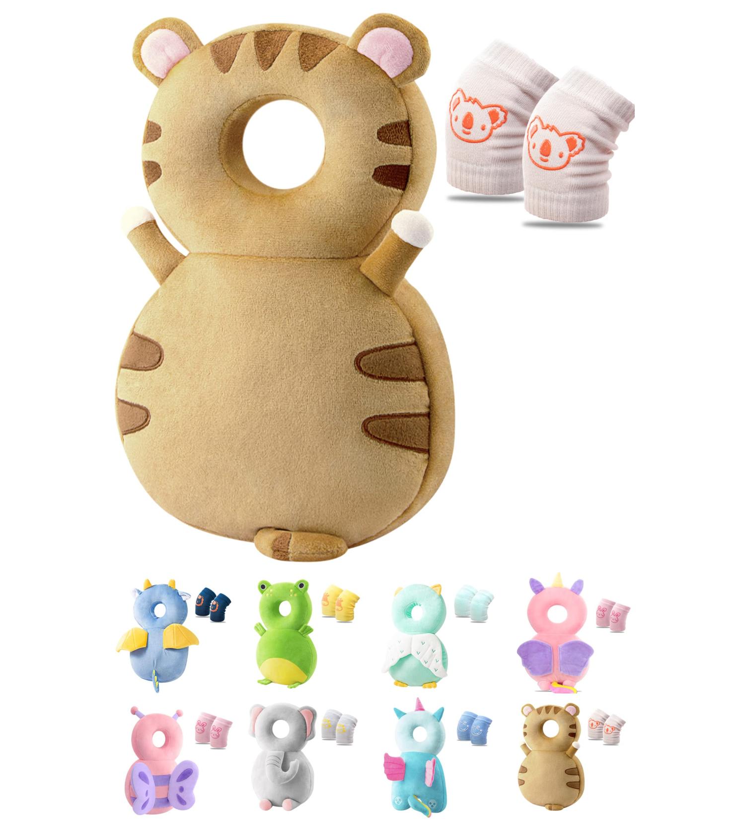 Jeja Baby Head Protection Pillow | Adjustable Safety Guard for Infants 4-24 Months | Tiger Design for Safe Crawling - Buy Online on GoSupps.com