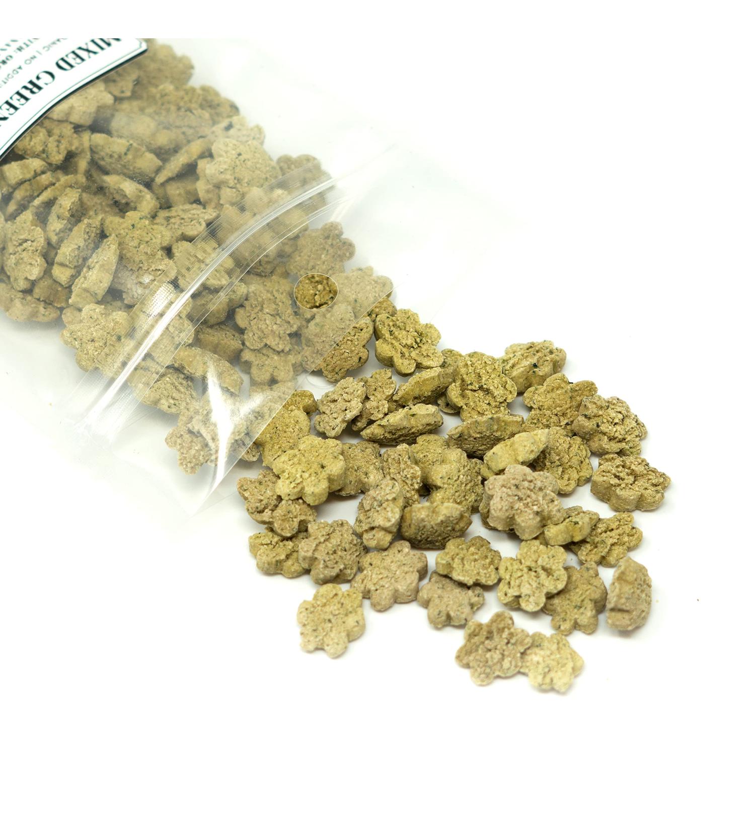 No Furries Delights Treats 100% All Natural Mini Bites for Rabbit Hamster Guinea Pig Chinchilla Pet Rat Mice Gerbil Bird Healthy Enrichment Bonding Rewarding Training (Mixed Green Bites 50g) - Buy Online on GoSupps.com