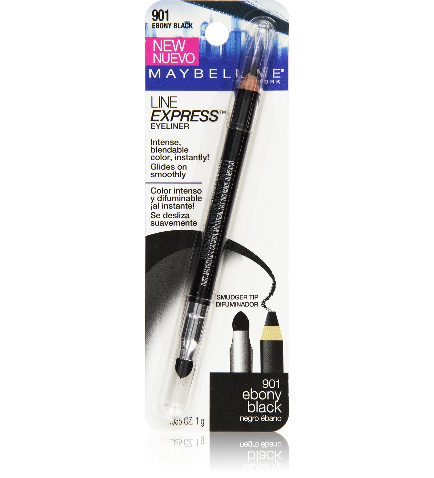 Maybelline New York Line Express Eyeliner Ebony Black 901 - 0.035 oz (Pack of 1) - Buy Online on GoSupps.com