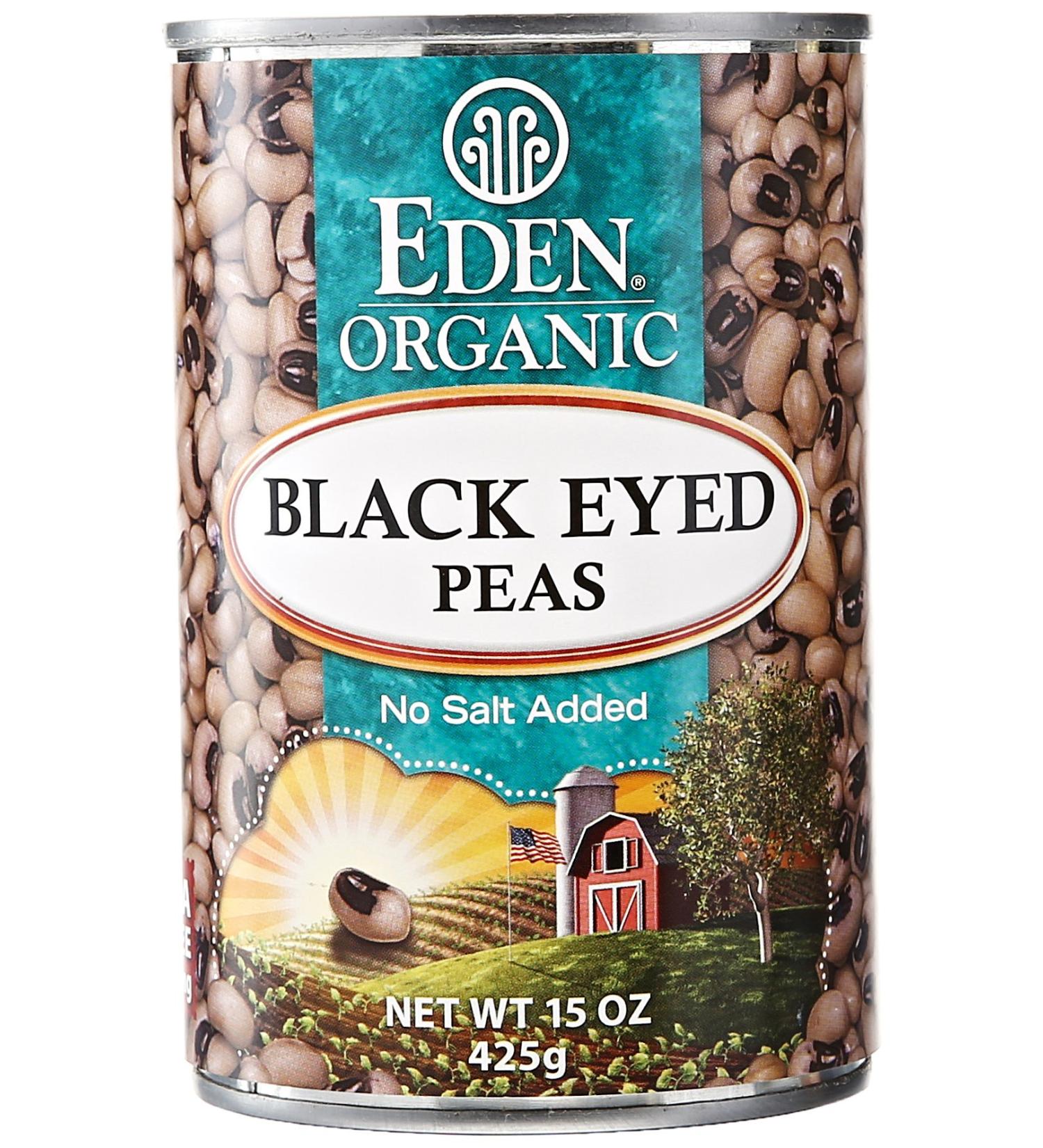 Eden Organic Black Eyed Peas - 15 oz Can - Buy Online on GoSupps.com