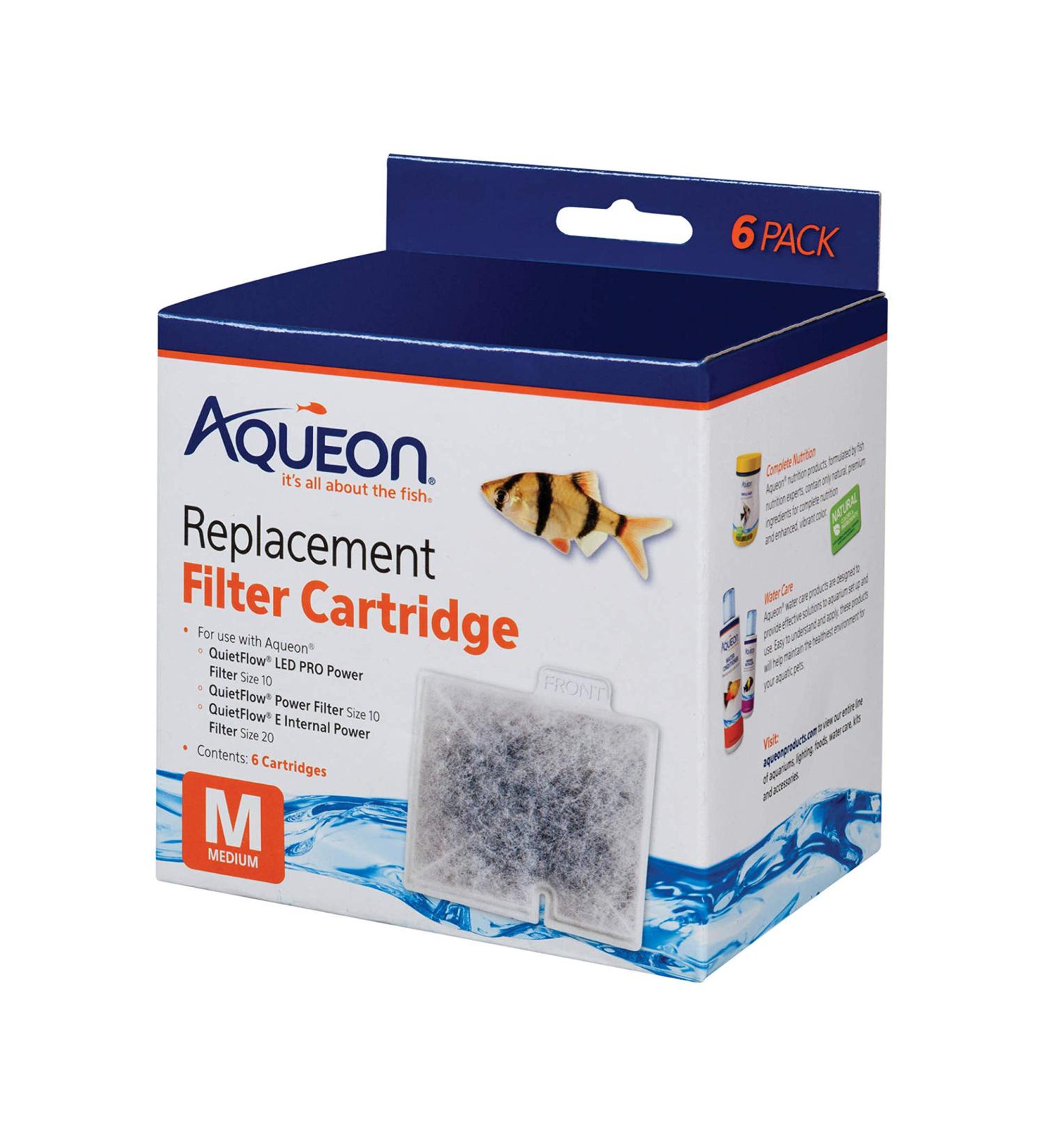 Aqueon Medium Replacement Filter Cartridges - 6 Pack | High-Quality Filters - Buy Online on GoSupps.com