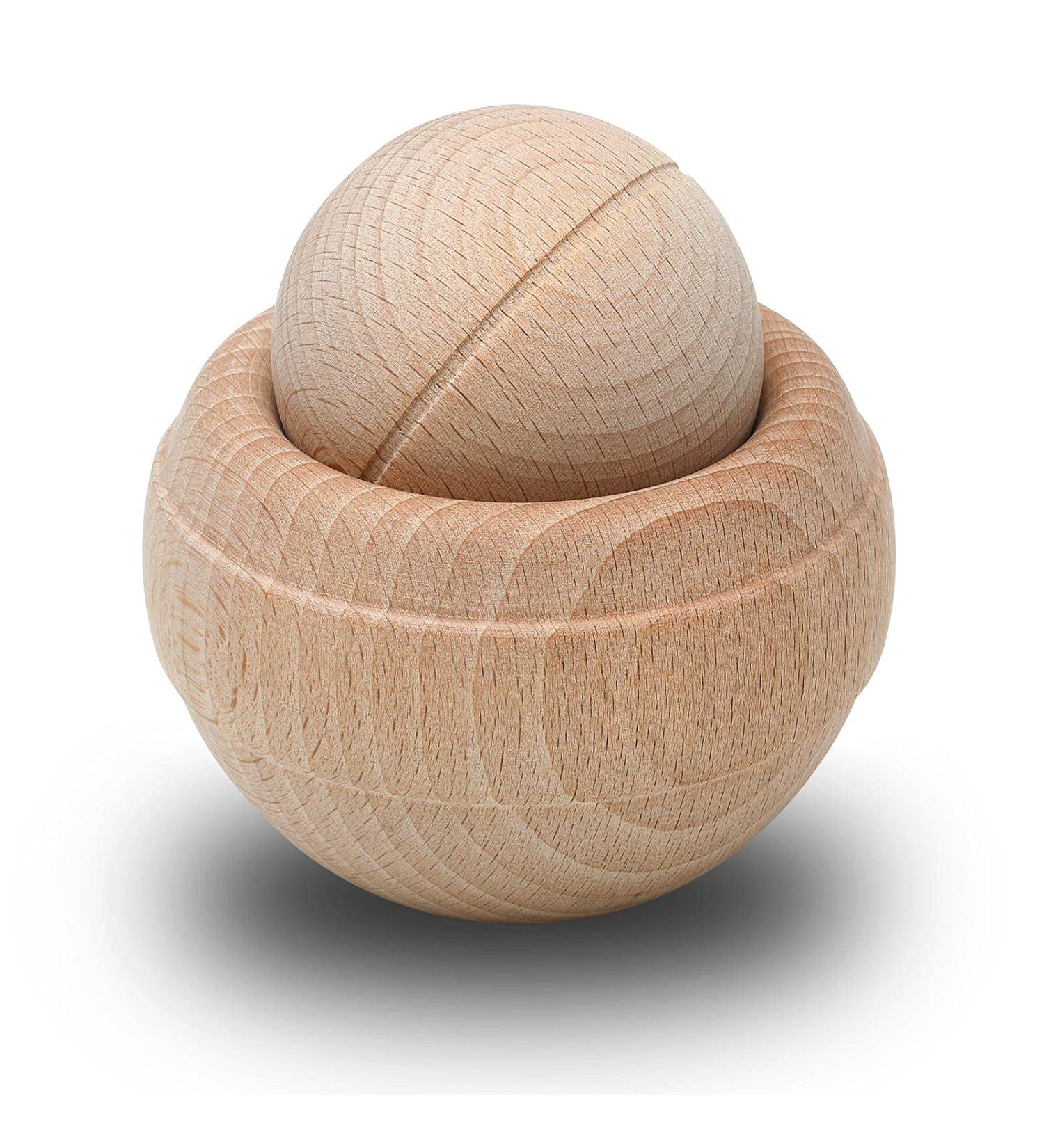 Kernpower BodyRoller - Natural Red Beech Wood Massage Roller | Eco-Friendly Massage Tool in Jute Bag - Buy Online on GoSupps.com