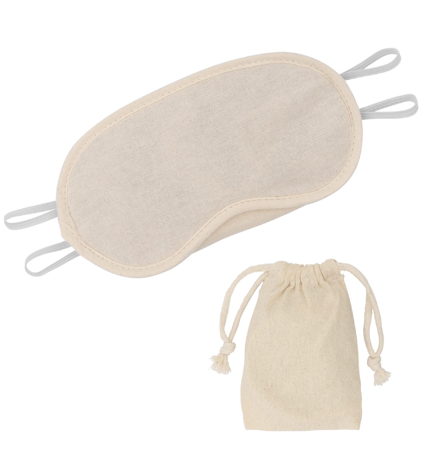 In Flight Mind Cotton Sleep Mask with Ergonomic Design - Light Blocking Eye Mask for Sleep & Travel - Soft & Comfortable Blindfold for Men and Women - Includes Drawstring Pouch - Buy Online on GoSupps.com