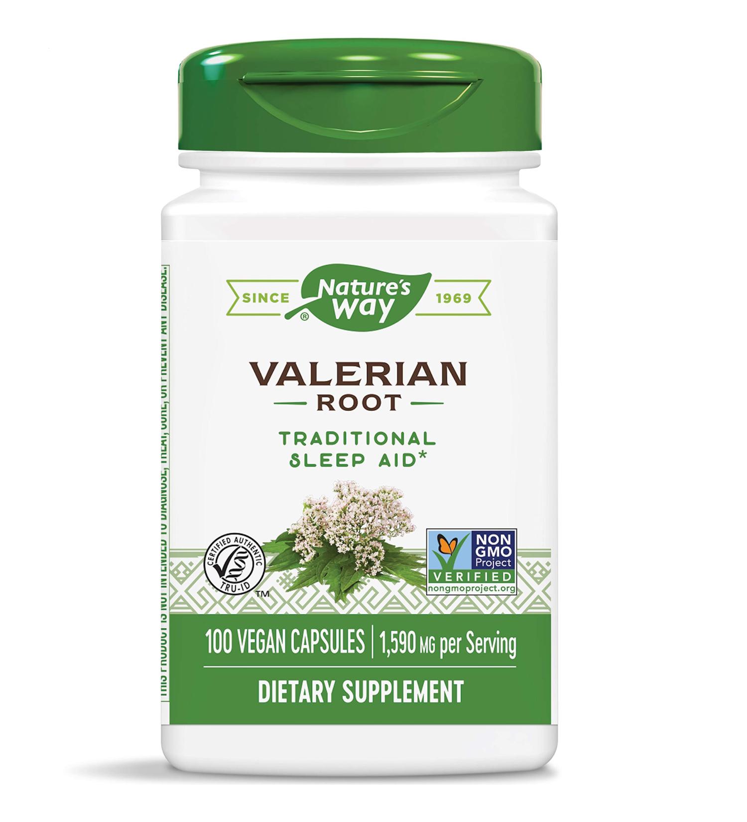 Nature's Way Valerian Root 530 mg - 100 Capsules for Sleep & Relaxation - Buy Online on GoSupps.com