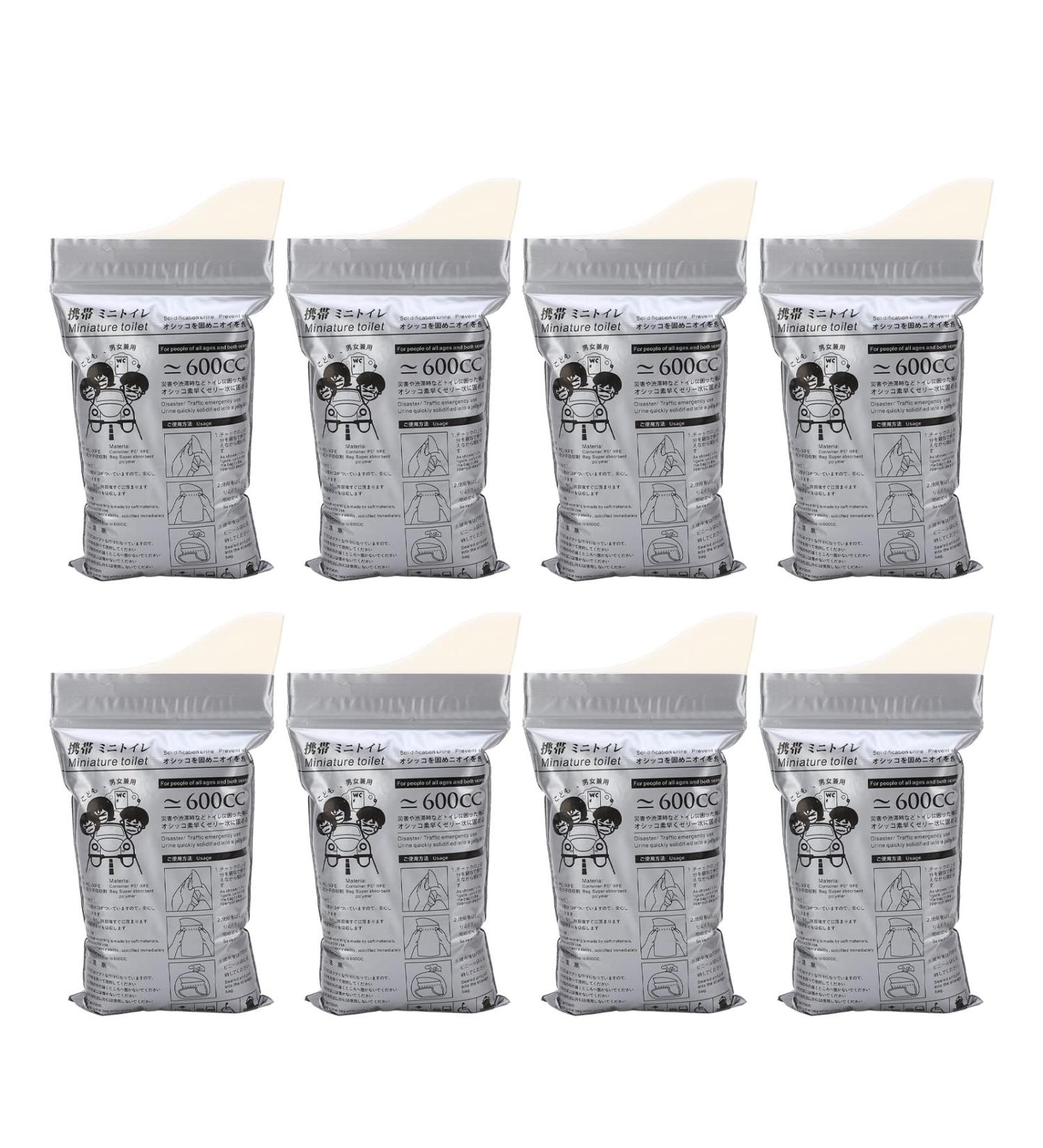 Disposable Urine Bag for Travel - Emergency Vomit & Pee Bag 600Cc - Unisex Feminine Products - Buy Online on GoSupps.com