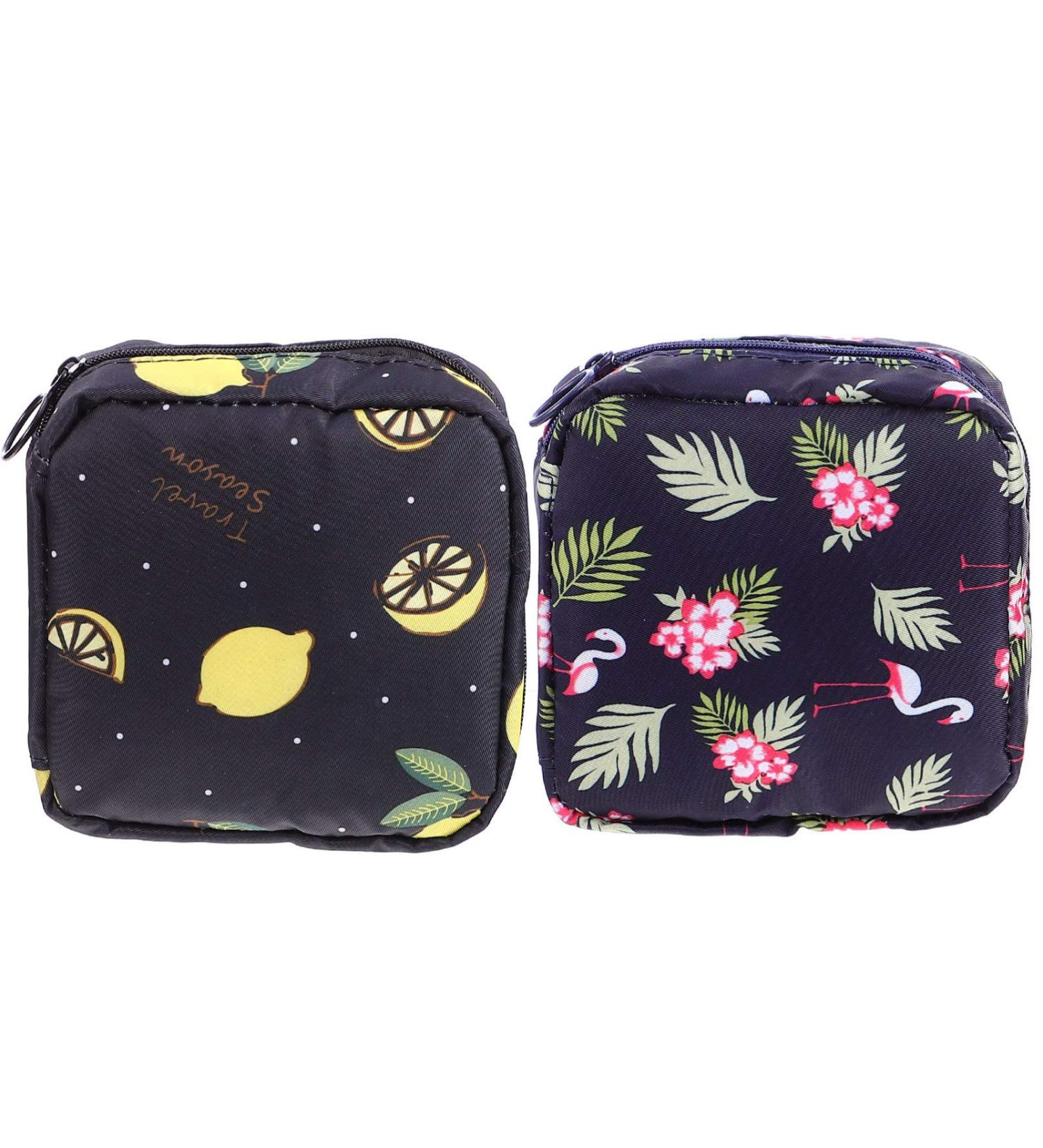 Exceart 2-Storage Bag for Women | Travel Menstrual Zipper Pockets | High Capacity Oxford Fabric | Ideal for Period Accessories - Buy Online on GoSupps.com