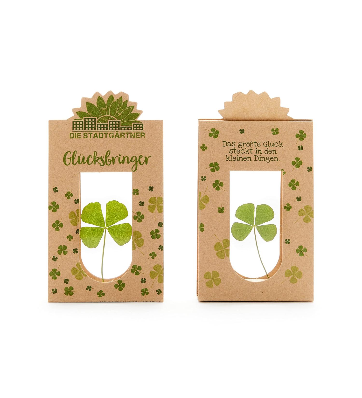 Stadtg rtner Gl cksbringer | Handmade Four-Leaf Clover Gift for Happiness | Unique German Keepsake - Buy Online on GoSupps.com