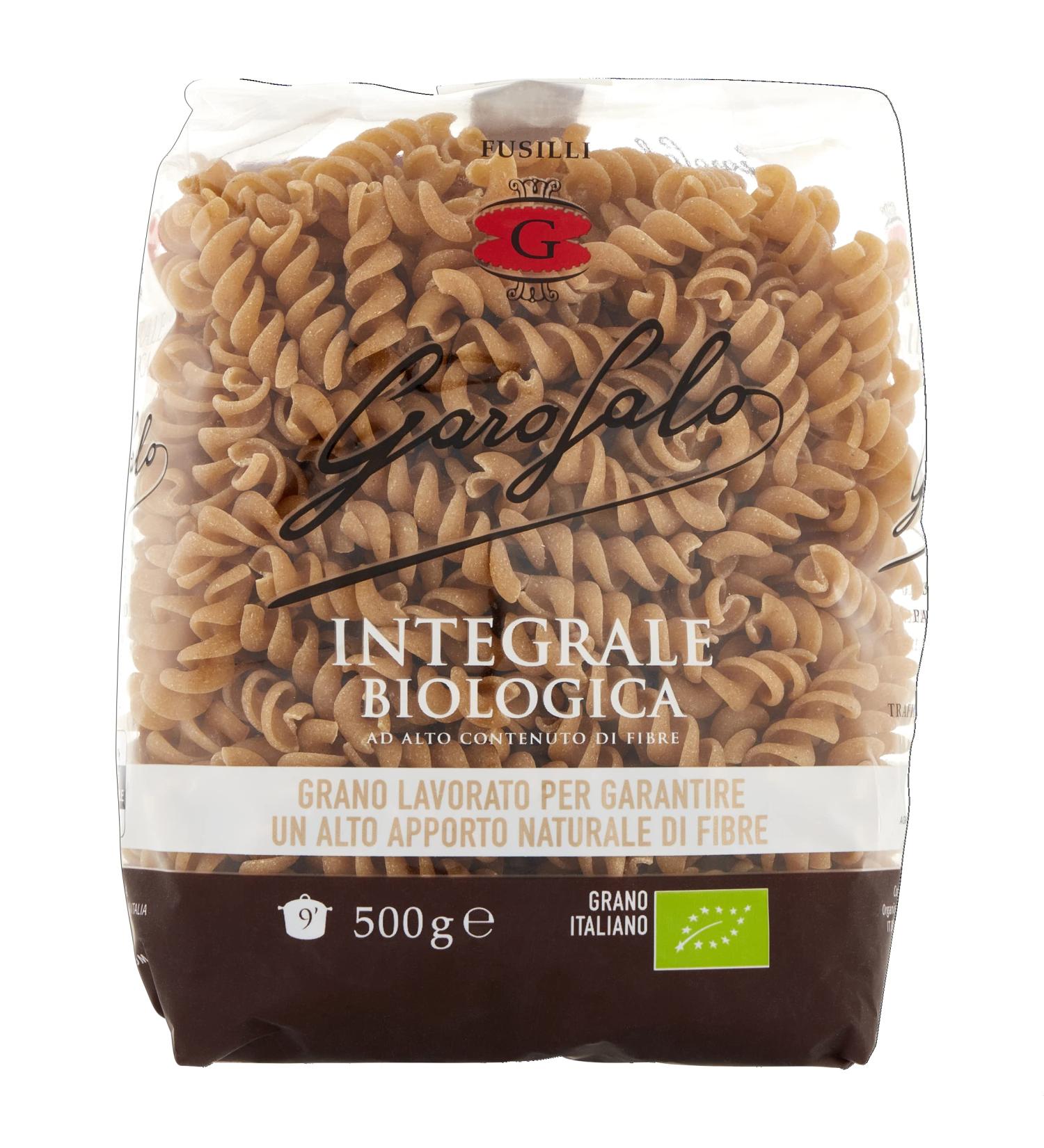 Garofalo Whole Wheat Organic Fusilli 500g - Pack of 1 | Premium Quality Pasta - Buy Online on GoSupps.com