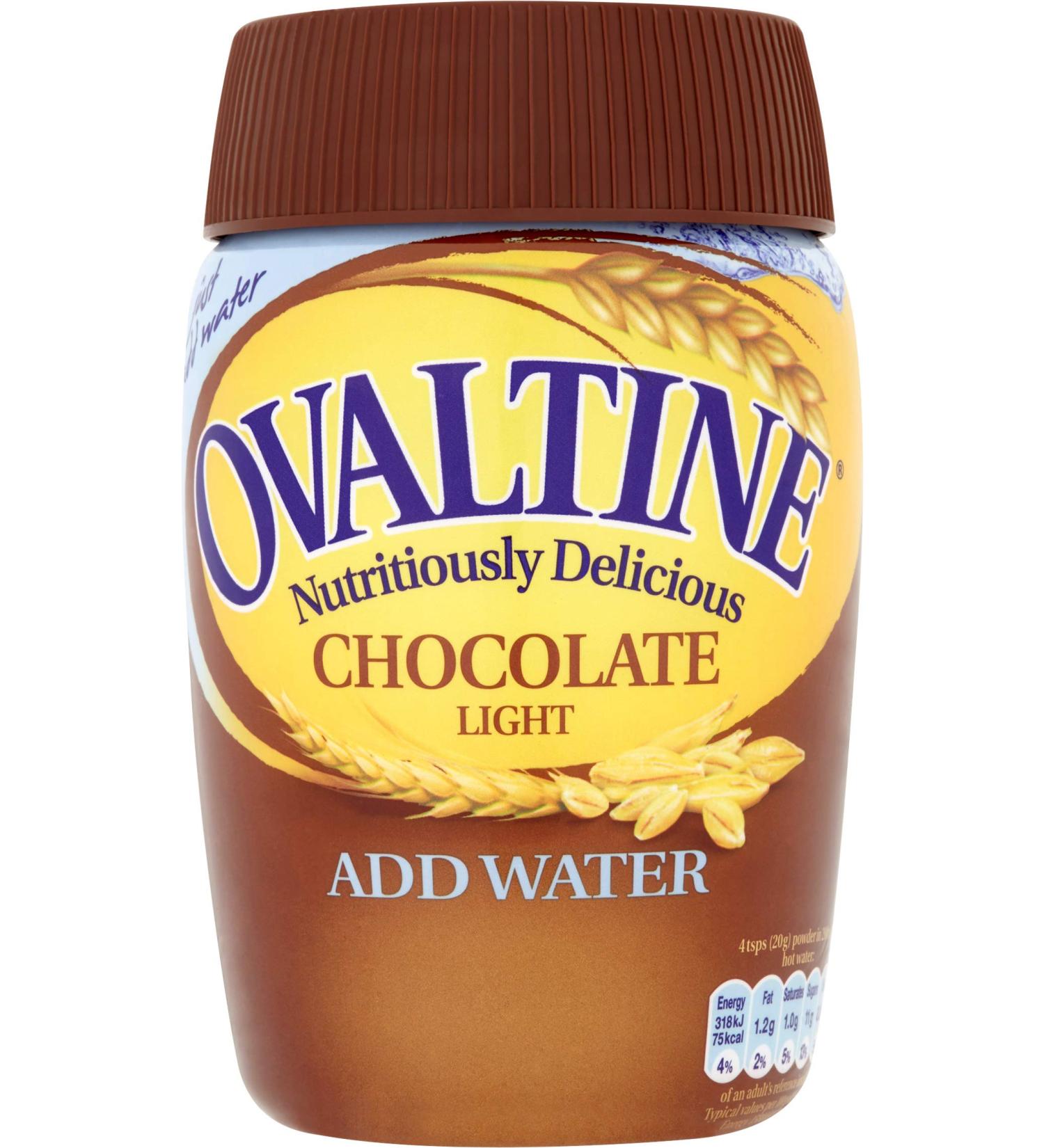 Ovaltine Light Instant Chocolate Drink 300g - 1 Count Pack, Low-Calorie Chocolate Mix - Buy Online on GoSupps.com
