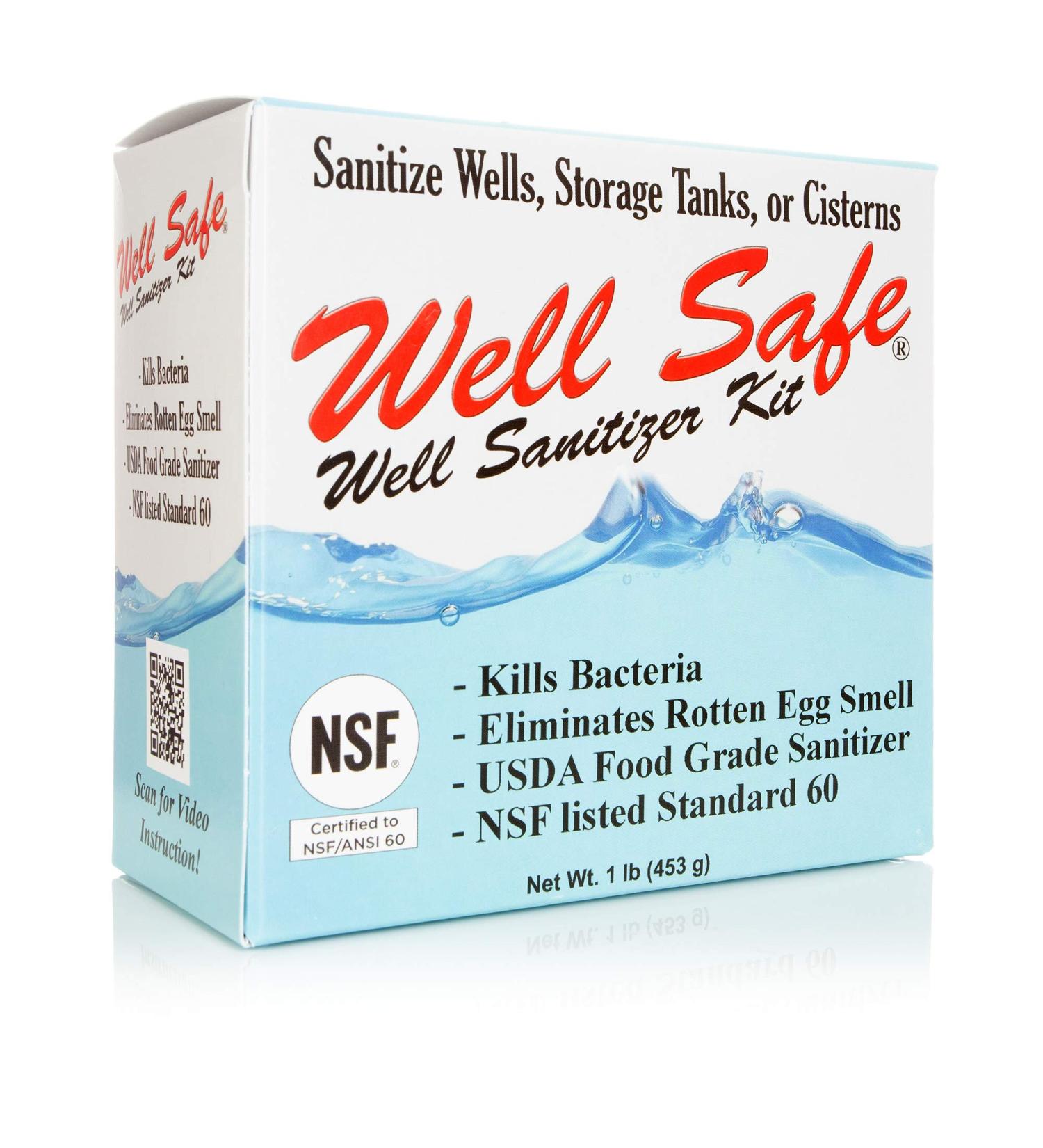 USDA Food Grade Well Safe Well Sanitizer Kit - Purify Well Water & Storage Tanks - Improve Taste & Smell - Easy to Use - Buy Online on GoSupps.com
