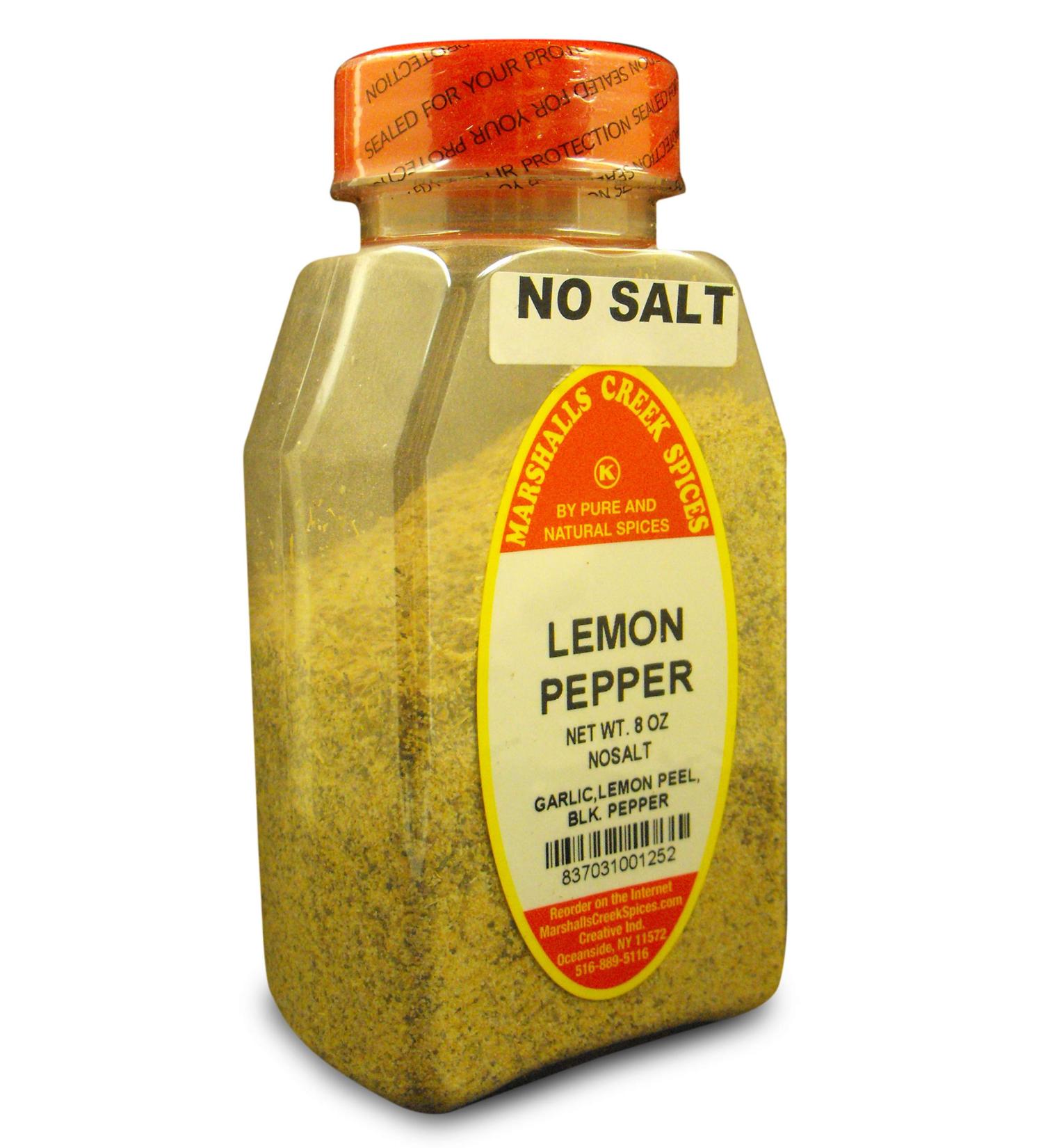 Marshalls Creek Spices Marshalls Creek Kosher Spices Lemon Pepper Seasoning No Salt 8 Oz 8 ounces