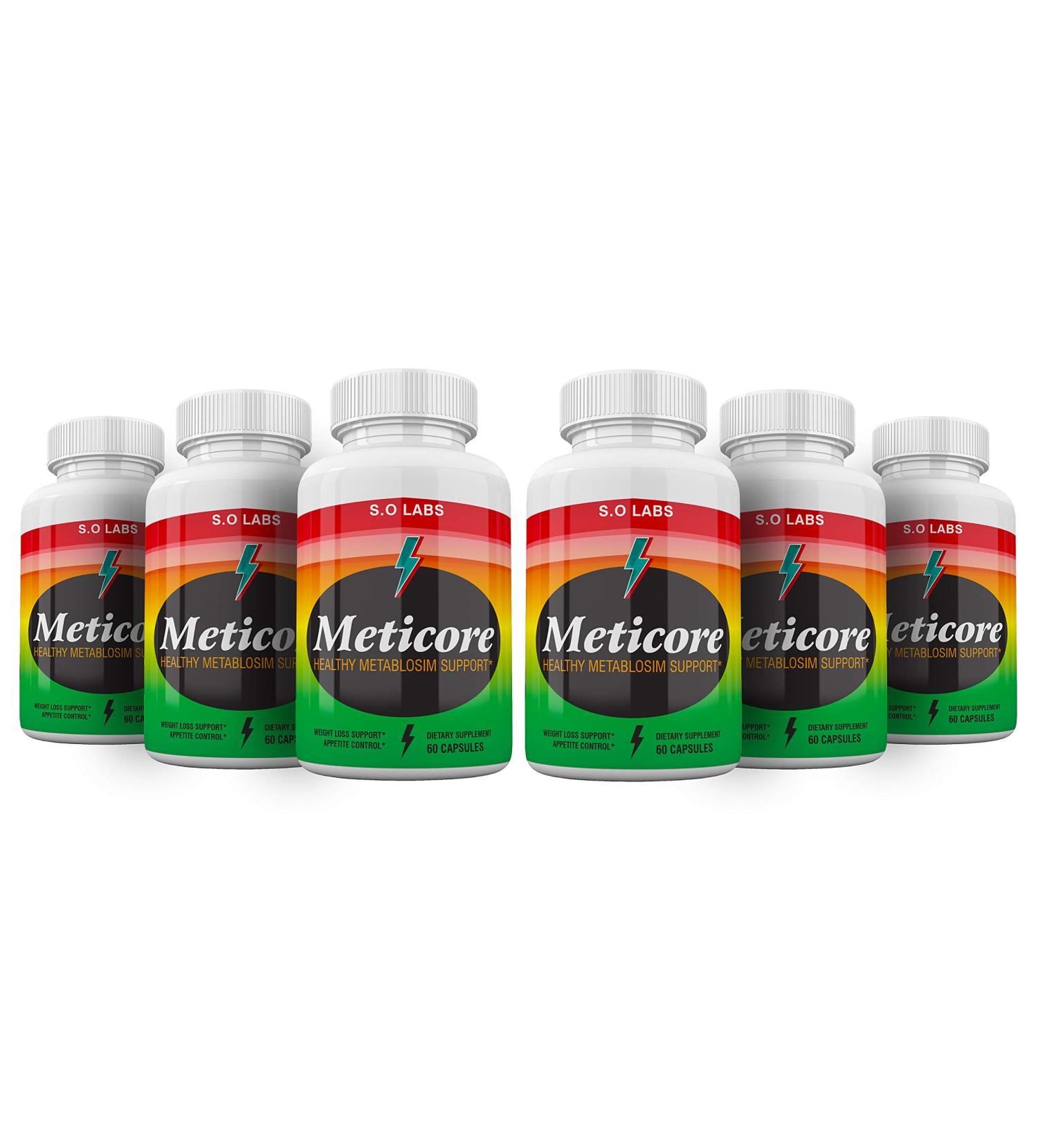 (6 Pack) Official Meticore Weight Management Metabolism Supplement Pills Reviews Prime Manticore Pill Booster (360 Capsules)