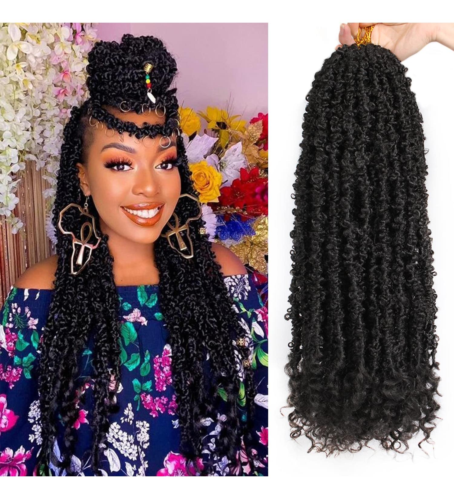 ZRQ Butterfly Locs Crochet Hair 24 Inch - 6 Packs, Natural Black Distressed Butterfly Faux Locs with Curly Ends, Pre-looped Long Synthetic Pre-twisted Goddess Locs for Crochet Braiding Extensions - Buy Online on GoSupps.com