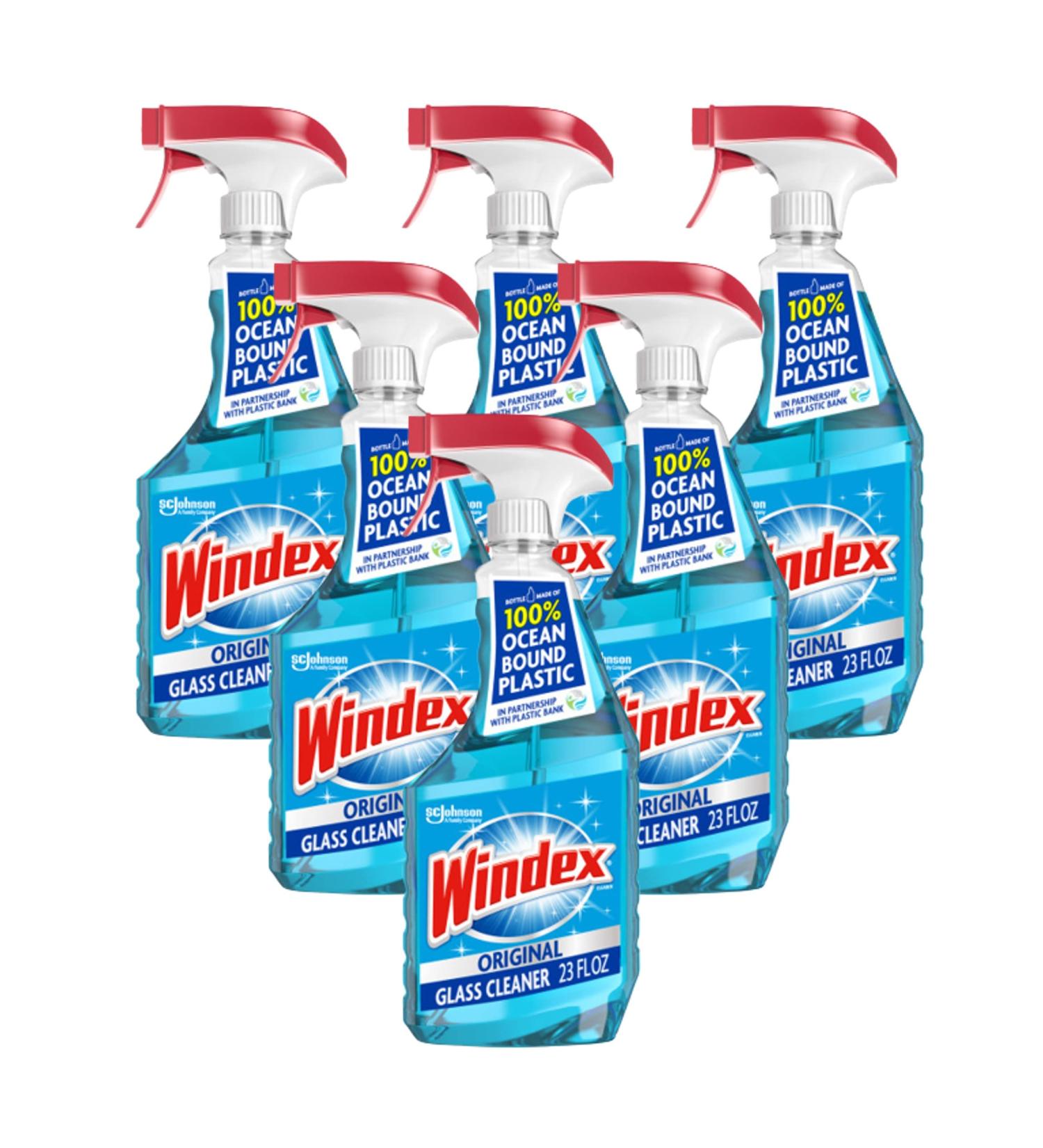 Windex Original Glass Cleaner Spray Bottle, 23 fl oz - Pack of 6 - Buy Online on GoSupps.com