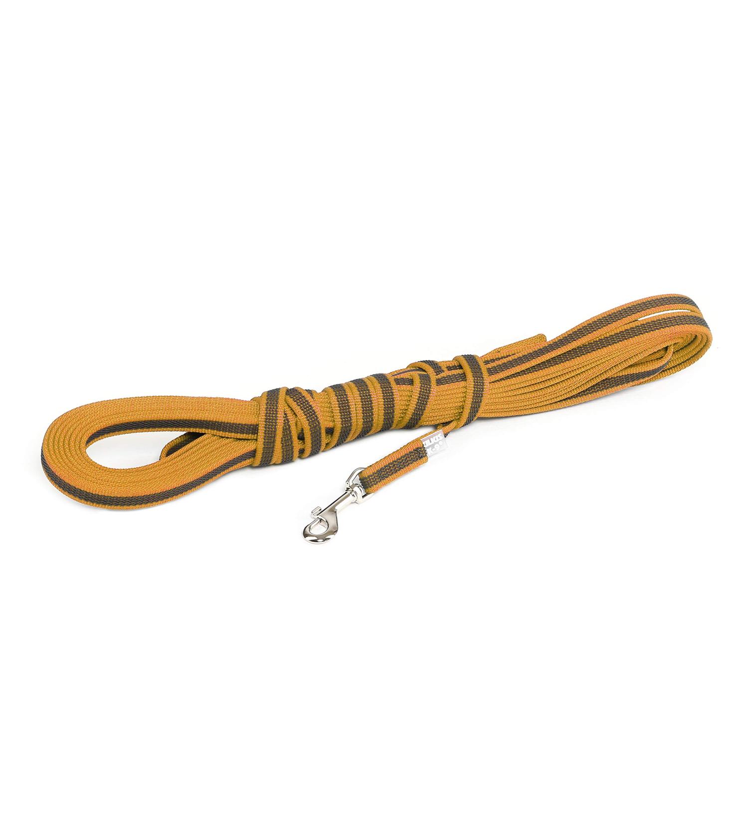 Buy IDC Color & Gray Rubberized Leash - 14mm x 10m with Loop | Durable & Stylish Pet Leash | International Shipping - Buy Online on GoSupps.com