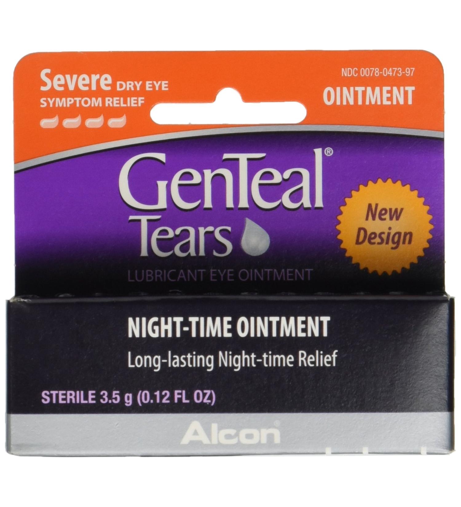 GenTeal Tears Lubricant Eye Ointment - Night-Time Relief | 0.12 oz - Ships Internationally - Buy Online on GoSupps.com