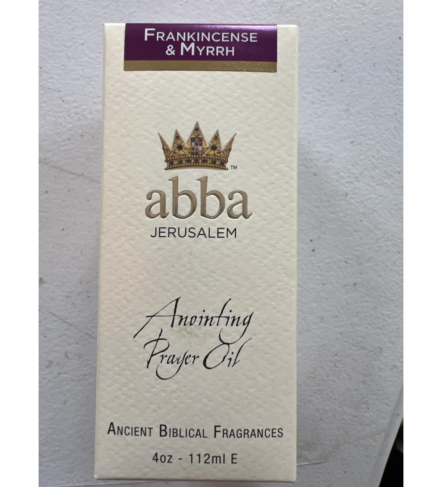 Abba Christian Products Frankincense & Myrrh Anointing Oil (4 oz) 1 pk FMN4 4 Ounce - Buy Online on GoSupps.com