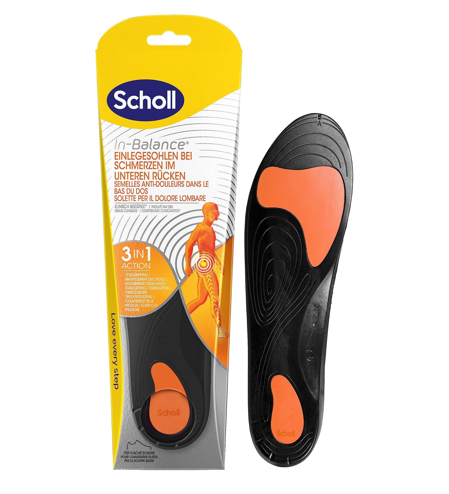 Buy Scholl In-Balance Orthopedic Insoles for Lower Back Pain Relief | Foot Health Size 37-39.5 Neutral S - International Shipping Available - Buy Online on GoSupps.com