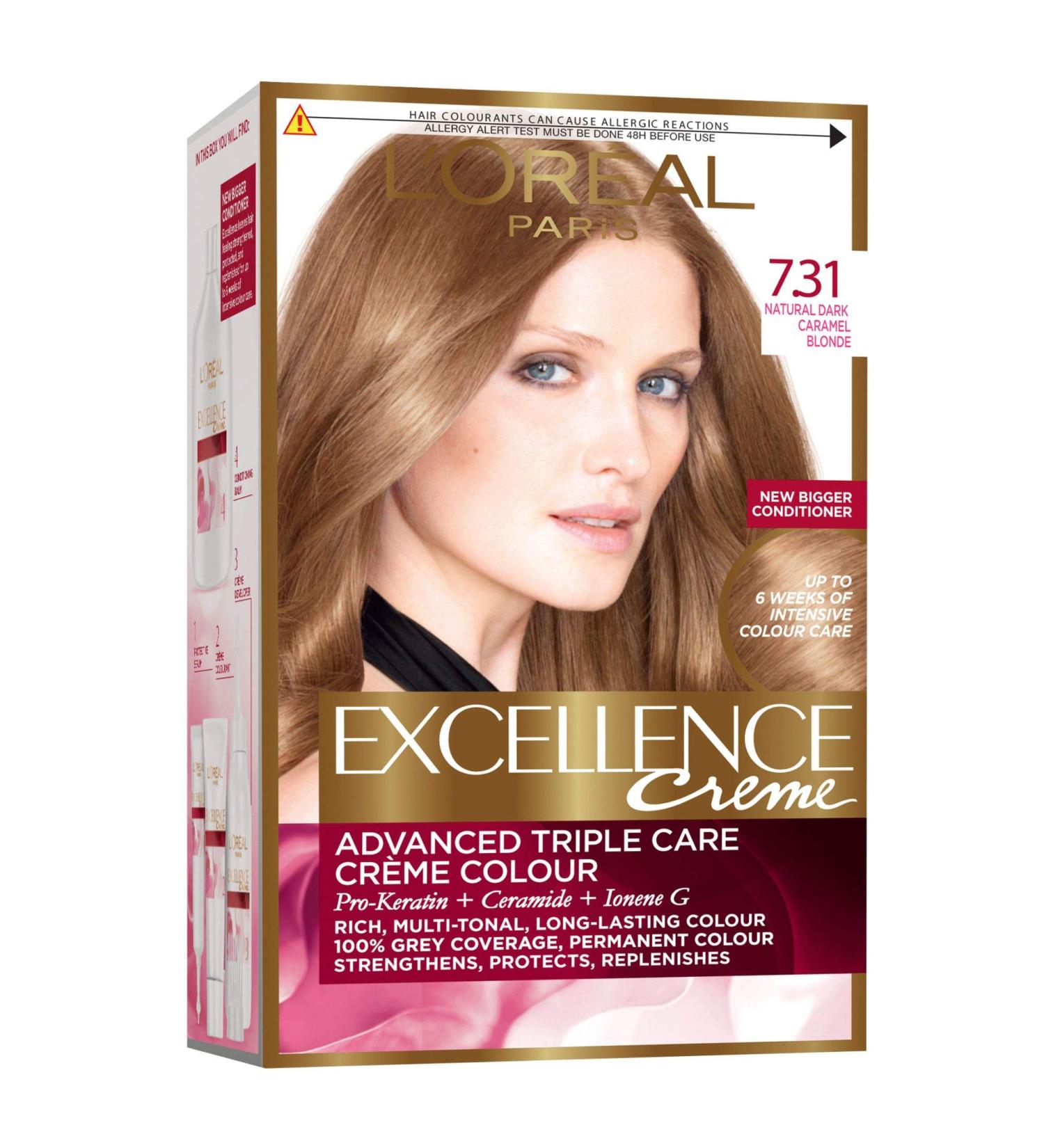 L'Oreal Paris L'OREAL Coloration Excellence Cr me - 7.31 blond Caramel