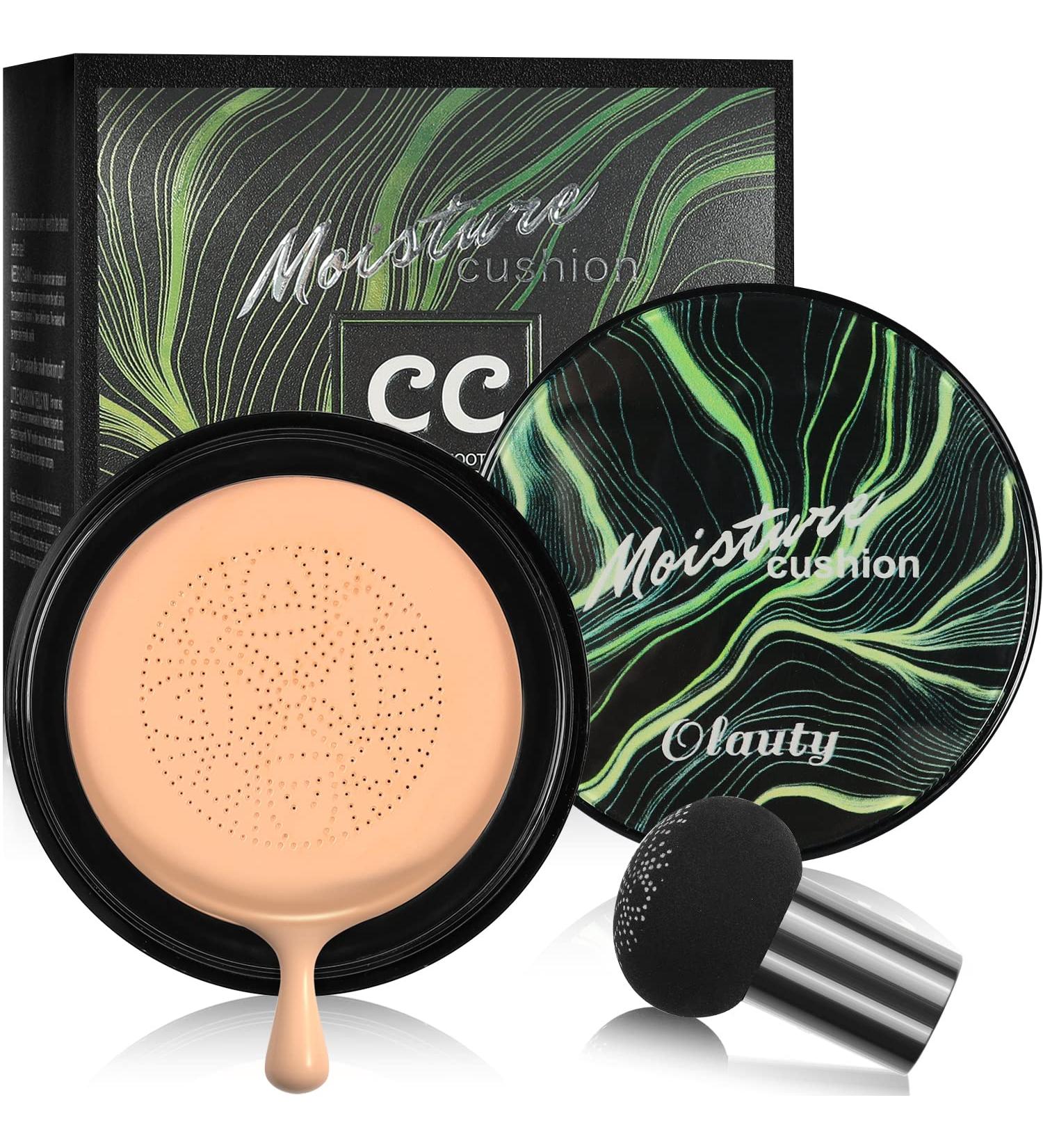 Mushroom Head Air Cushion CC Cream: Long-Lasting Moisturizing BB Cream Makeup with Sponge - Buy Online on GoSupps.com