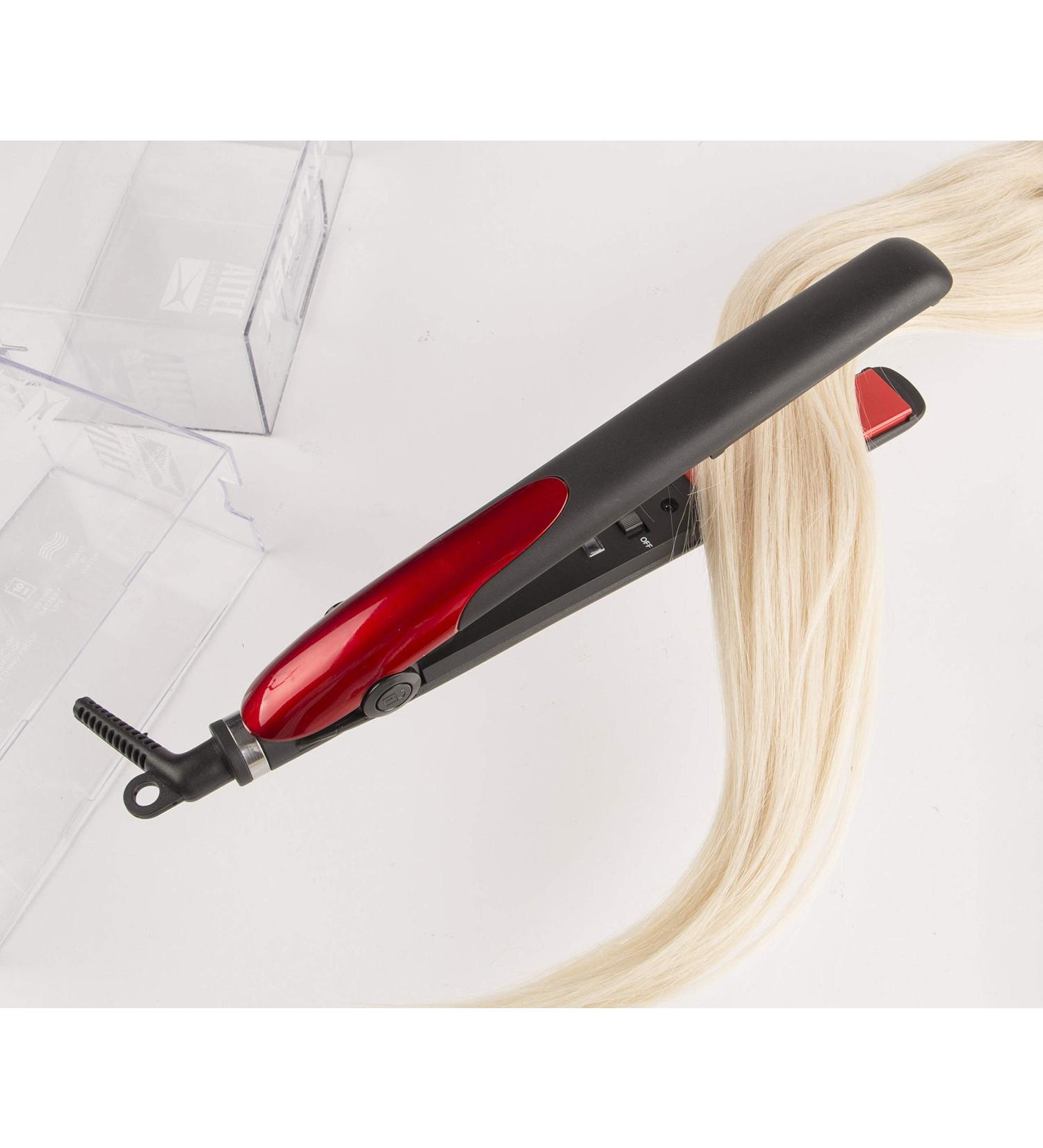 VIVITAR Ceramic Flat Iron Hair Straightener & Mini Straightener - Adjustable Temperature for All Hair Types - Straightens & Curls - International Shipping Available - Buy Online on GoSupps.com