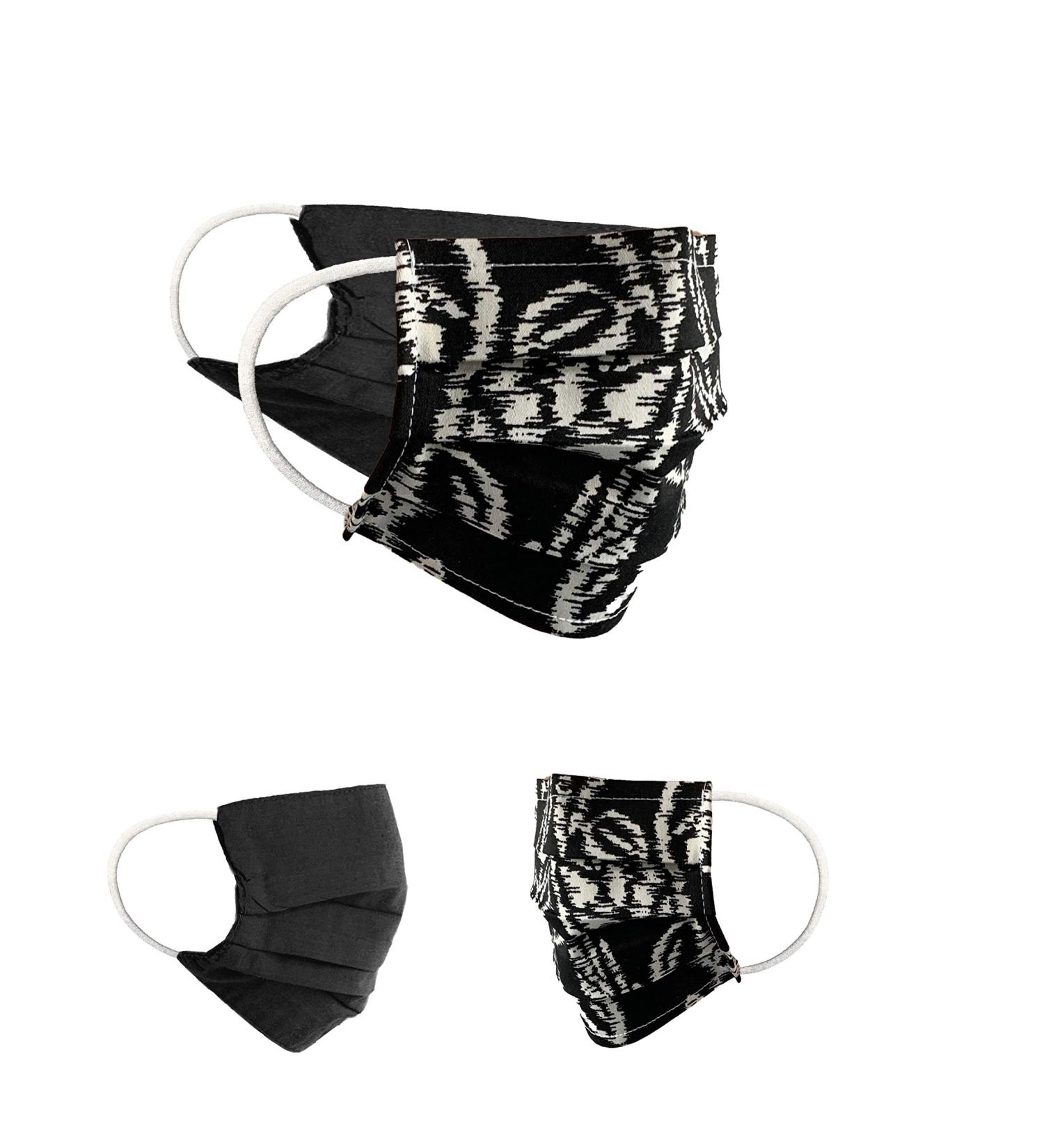 BAF Community Masks 2-Pack Set - Unisex Washable Cotton Masks | Stylish Mundschutz with Motif - Black/White | International Shipping Available - Buy Online on GoSupps.com