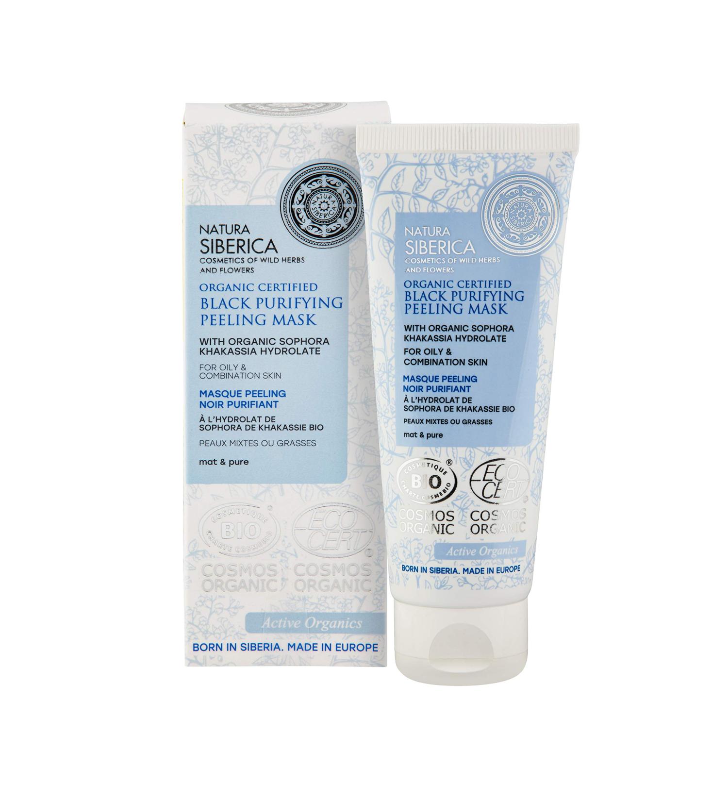 Nature Siberia Organic Black Peeling Purity Combination or Oily Skin with Sophora from Khakassia 75ml - Buy Online on GoSupps.com